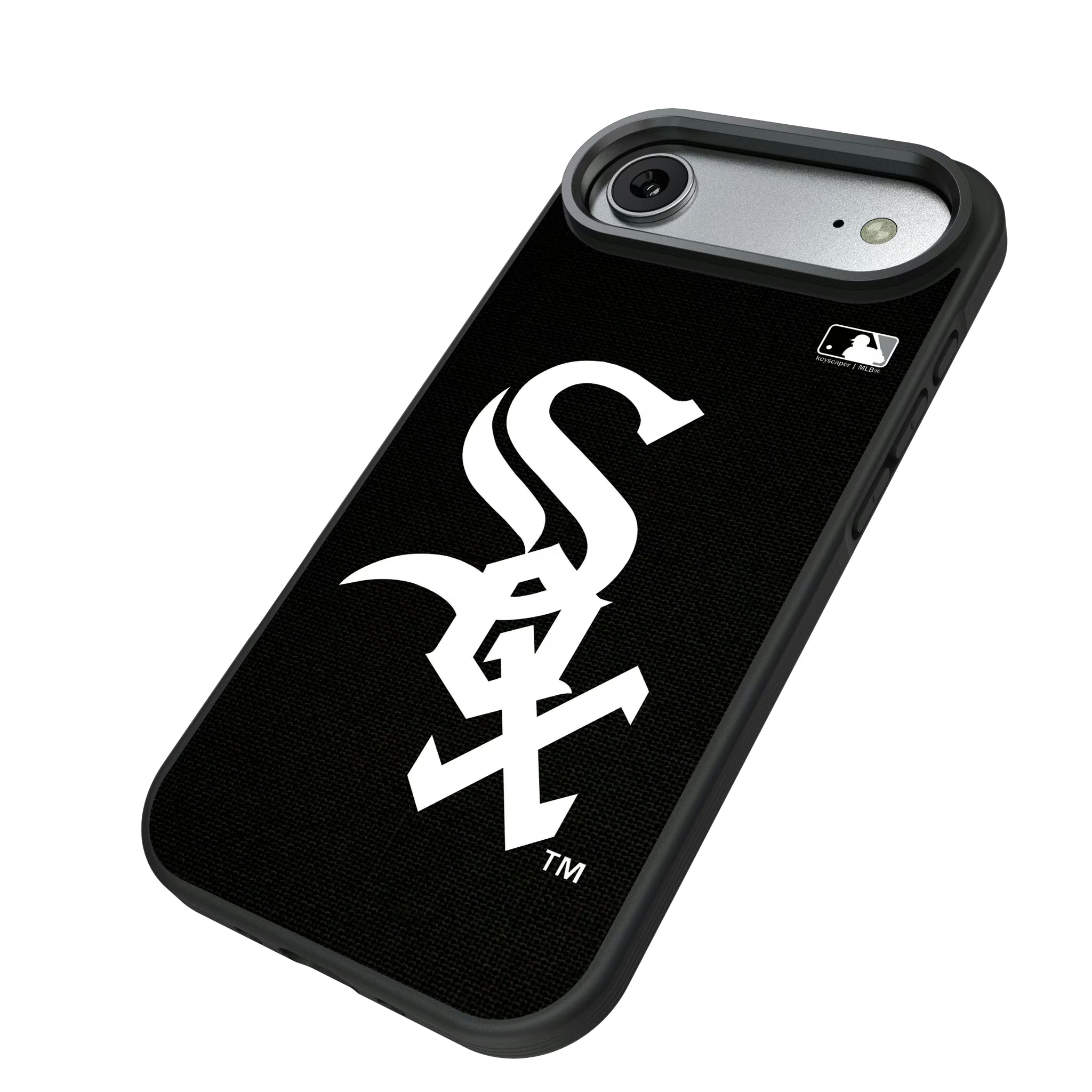 Chicago White Sox Solid iPhone Bump Phone Case for Apple iPhone - Isometric View#Device_iPhone Air
