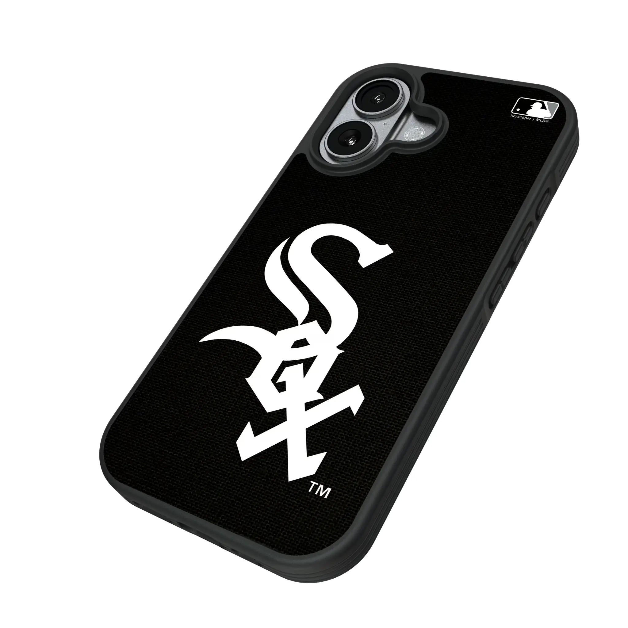 Chicago White Sox Solid iPhone Bump Phone Case for Apple iPhone - Isometric View#Device_iPhone 17