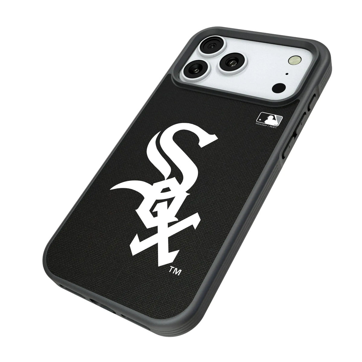 Chicago White Sox Solid iPhone Bump Phone Case for Apple iPhone - Isometric View#Device_iPhone 18 Pro Max