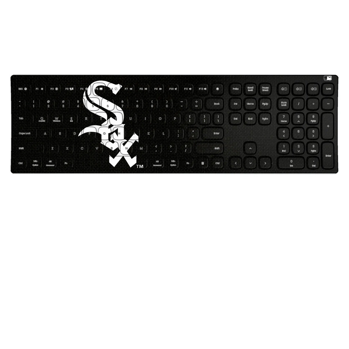 Chicago White Sox Solid KKB605 Curved Wireless Keyboard