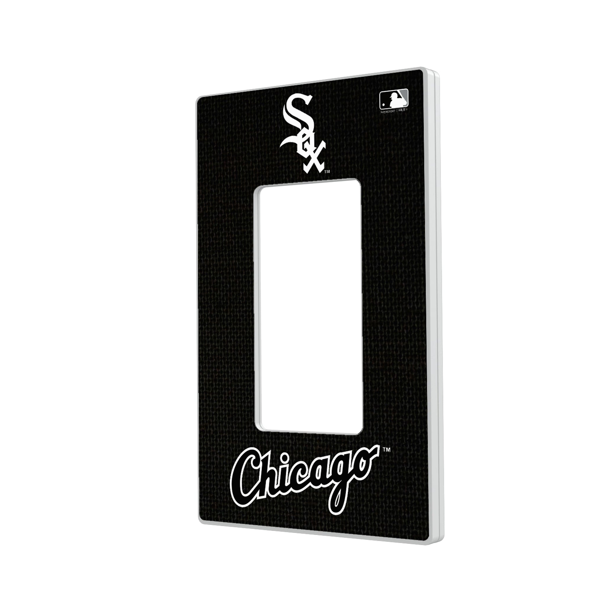 Chicago White Sox Solid Hidden-Screw Light Switch Plate#Style_Single Rocker