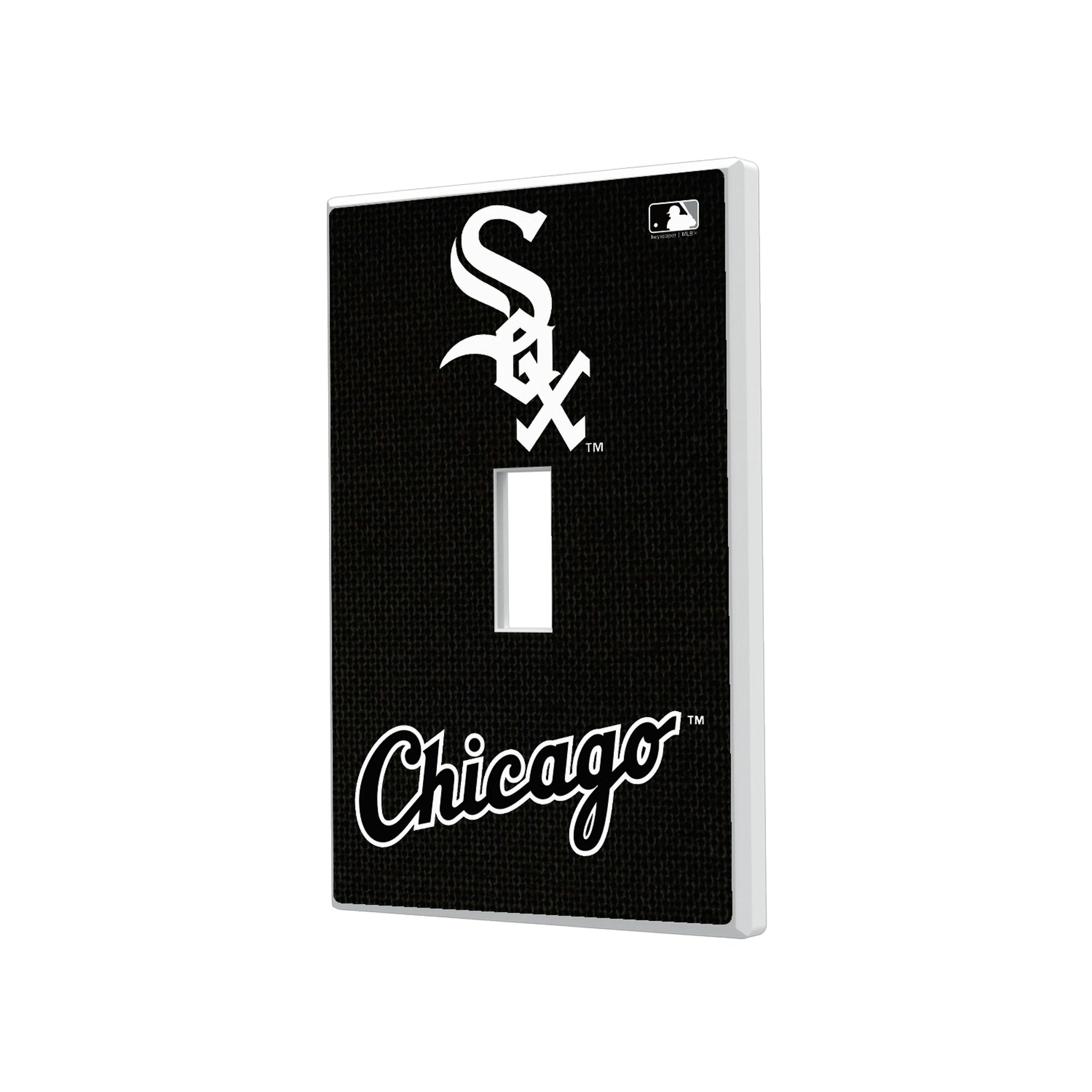 Chicago White Sox Solid Hidden-Screw Light Switch Plate#Style_Single Toggle