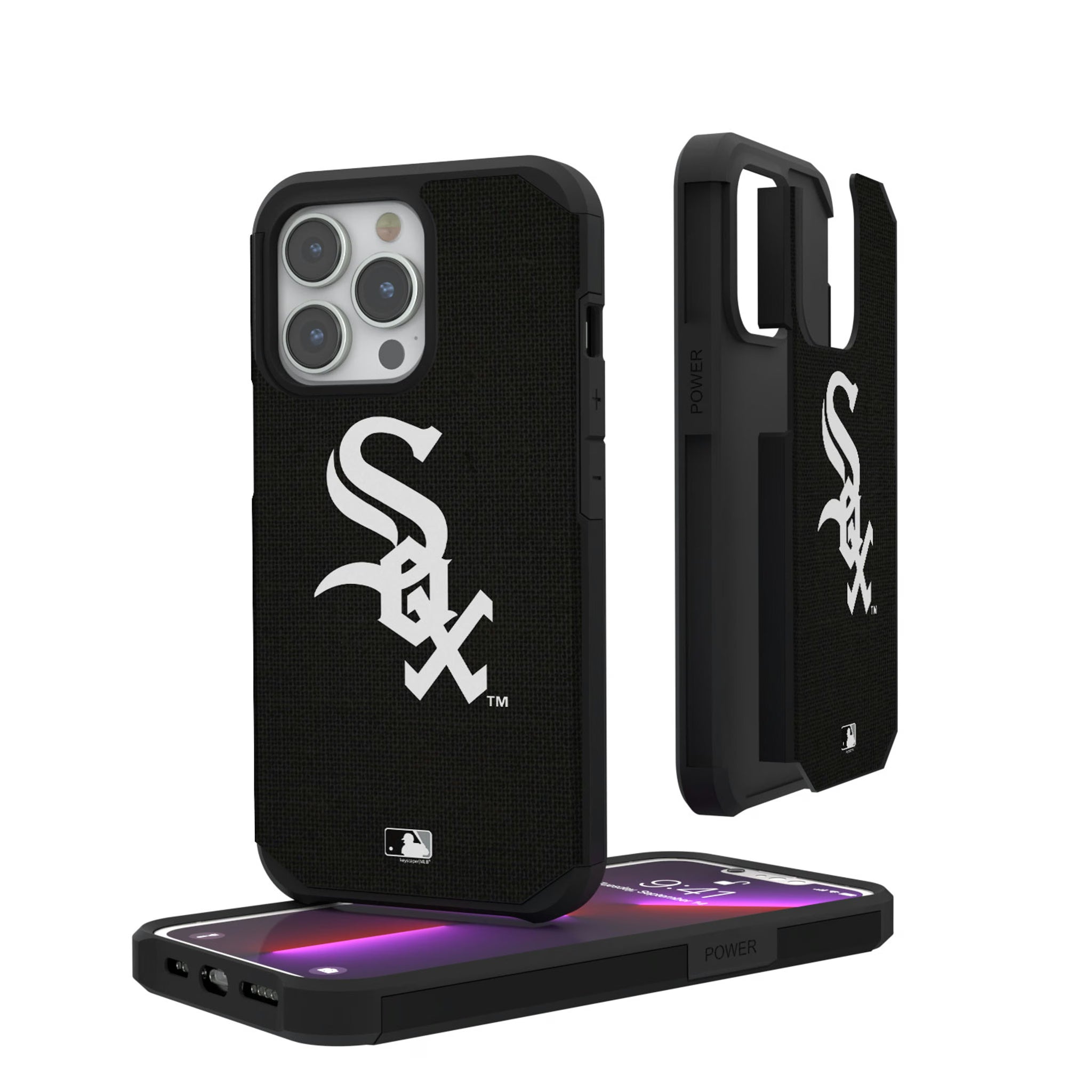 Chicago White Sox Solid iPhone Rugged Phone Case for Apple iPhone