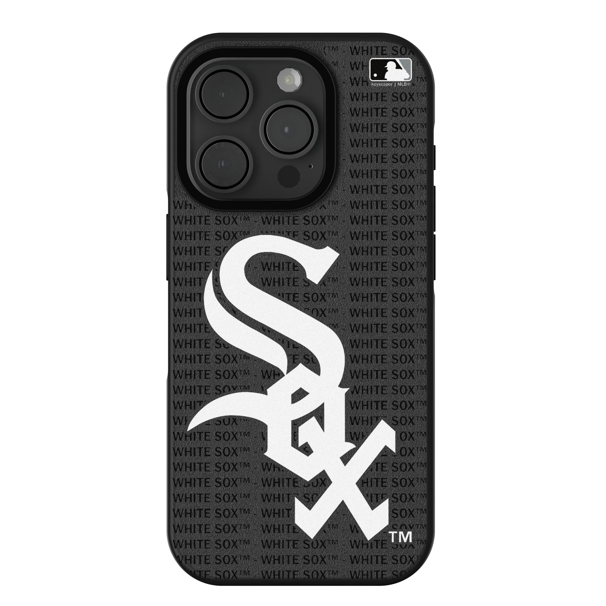 Chicago White Sox Text Backdrop iPhone Bump Phone Case for Apple iPhone