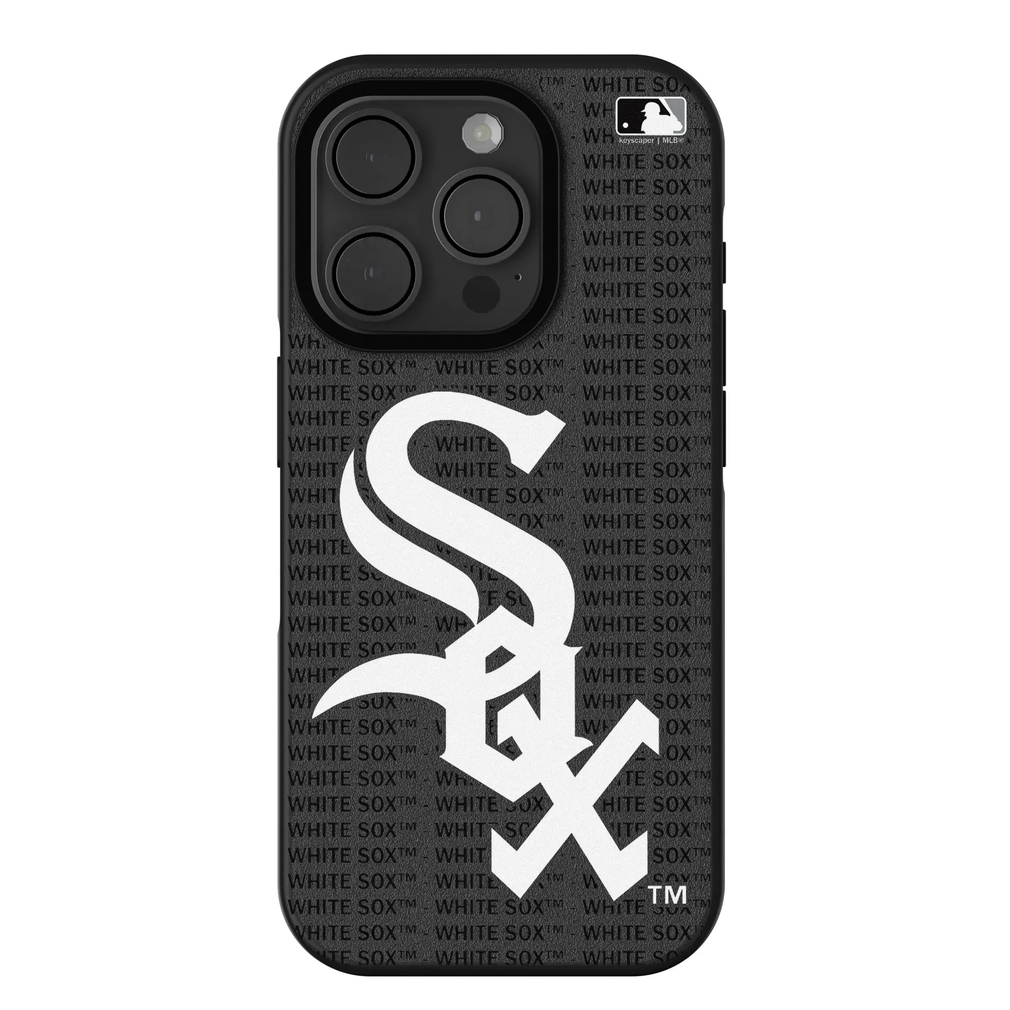 Chicago White Sox Text Backdrop iPhone Bump Phone Case for Apple iPhone