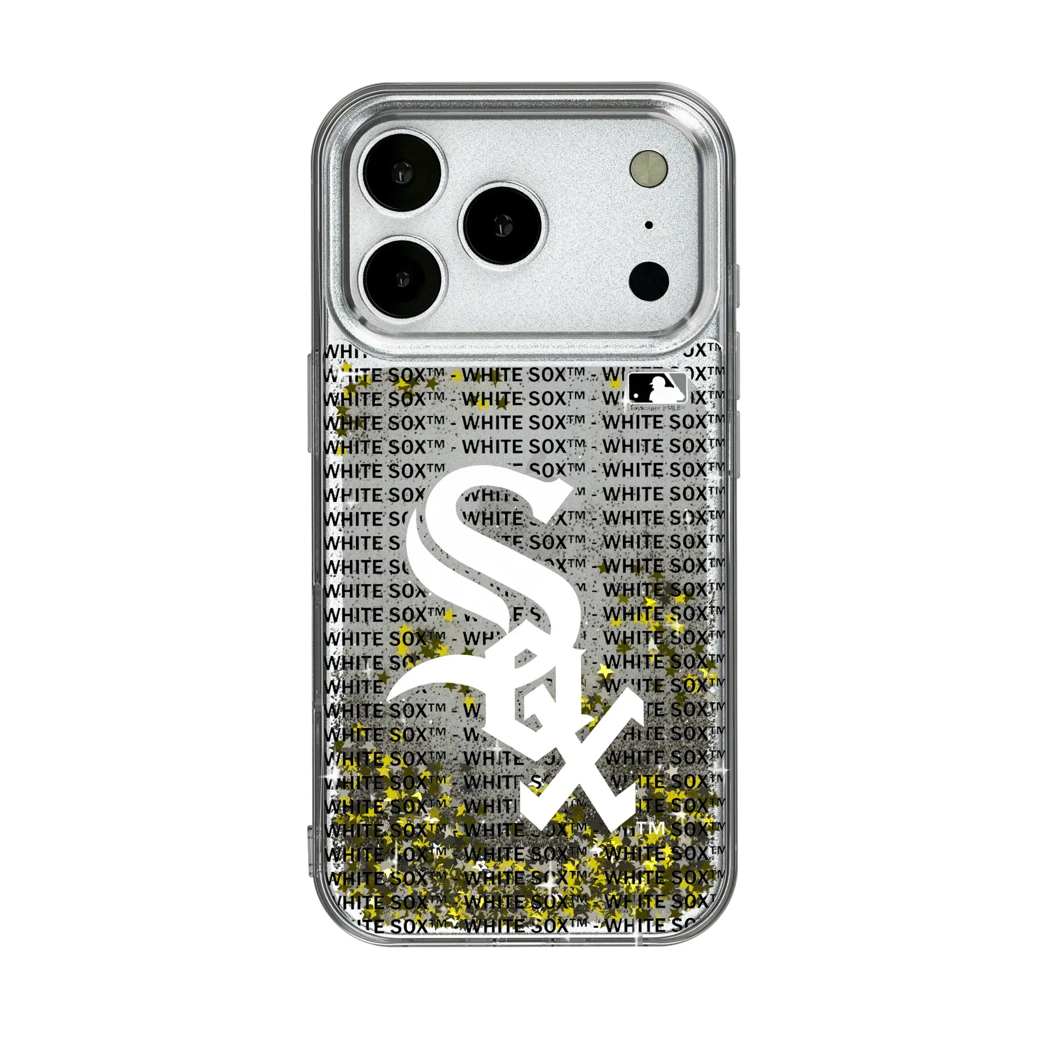 Chicago White Sox Text Backdrop iPhone Glitter Phone Case for Apple iPhone
