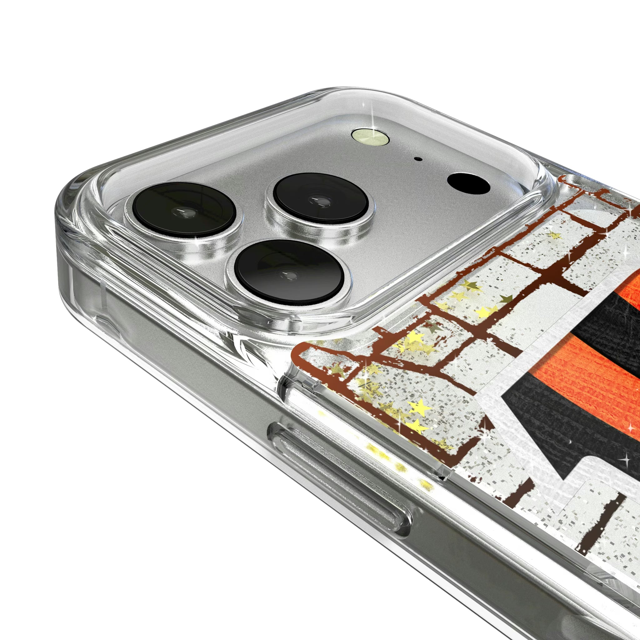 Cincinnati Bengals Brick iPhone Glitter Phone Case for Apple iPhone - Detail