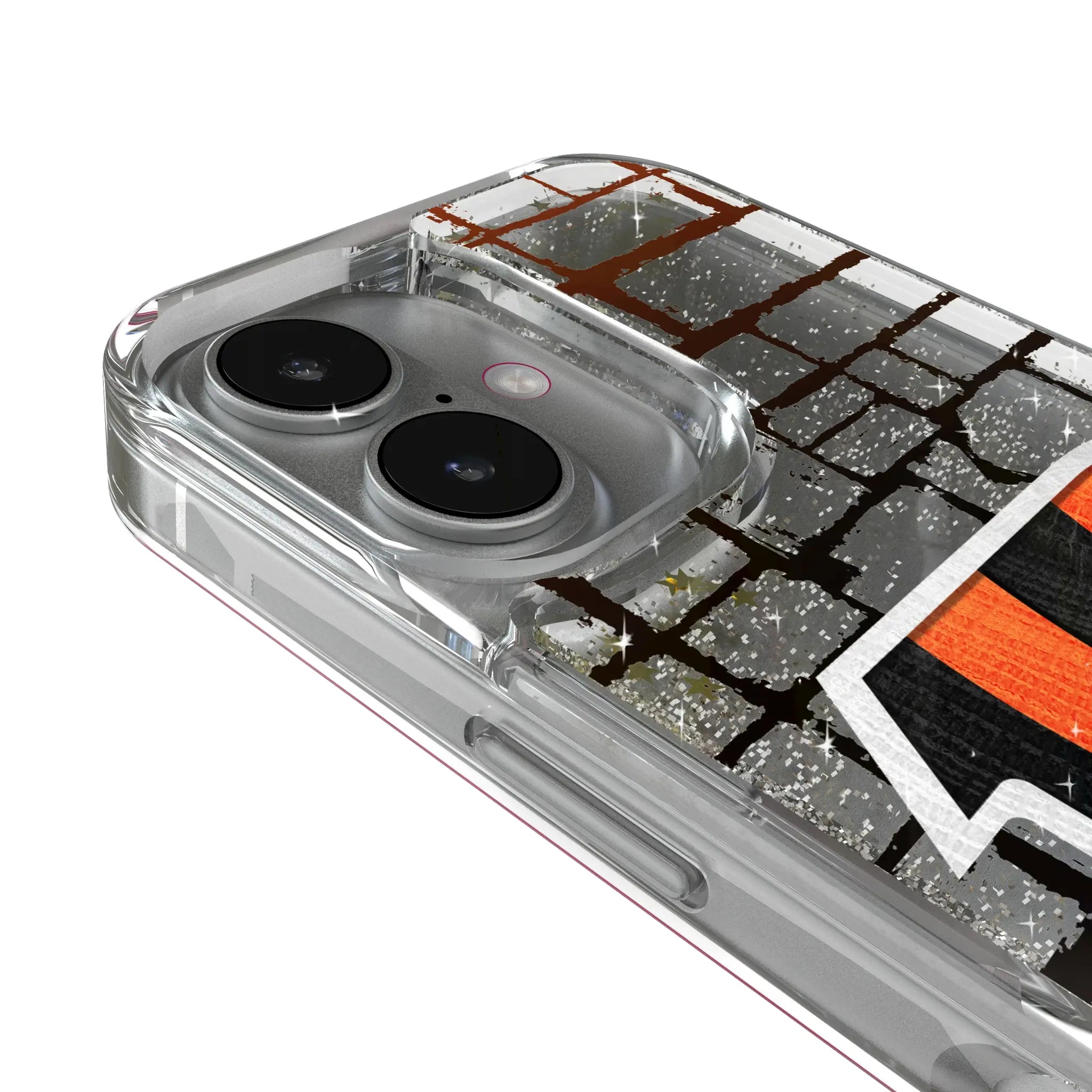 Cincinnati Bengals Brick iPhone Glitter Phone Case for Apple iPhone - Detail
