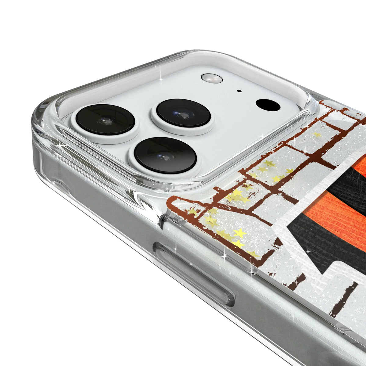 Cincinnati Bengals Brick iPhone Glitter Phone Case for Apple iPhone - Detail#Device_iPhone 18 Pro