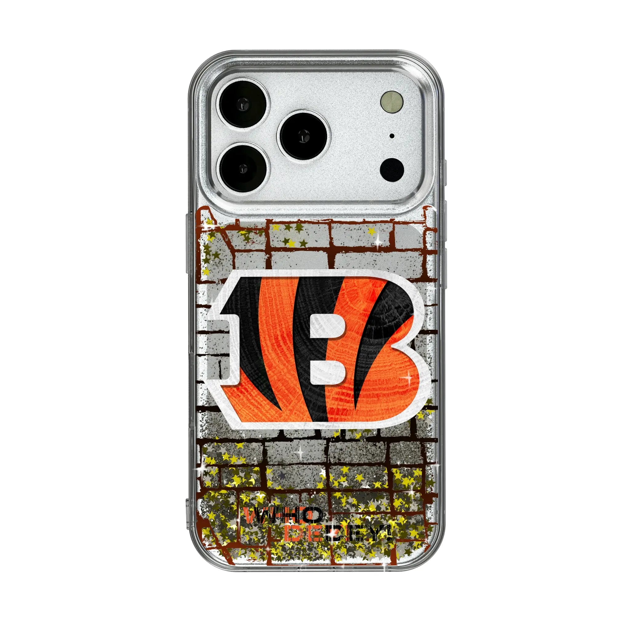 Cincinnati Bengals Brick iPhone Glitter Phone Case for Apple iPhone