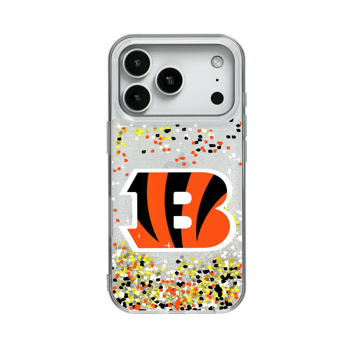 Cincinnati Bengals Confetti Glitter Phone Case for Apple iPhone
