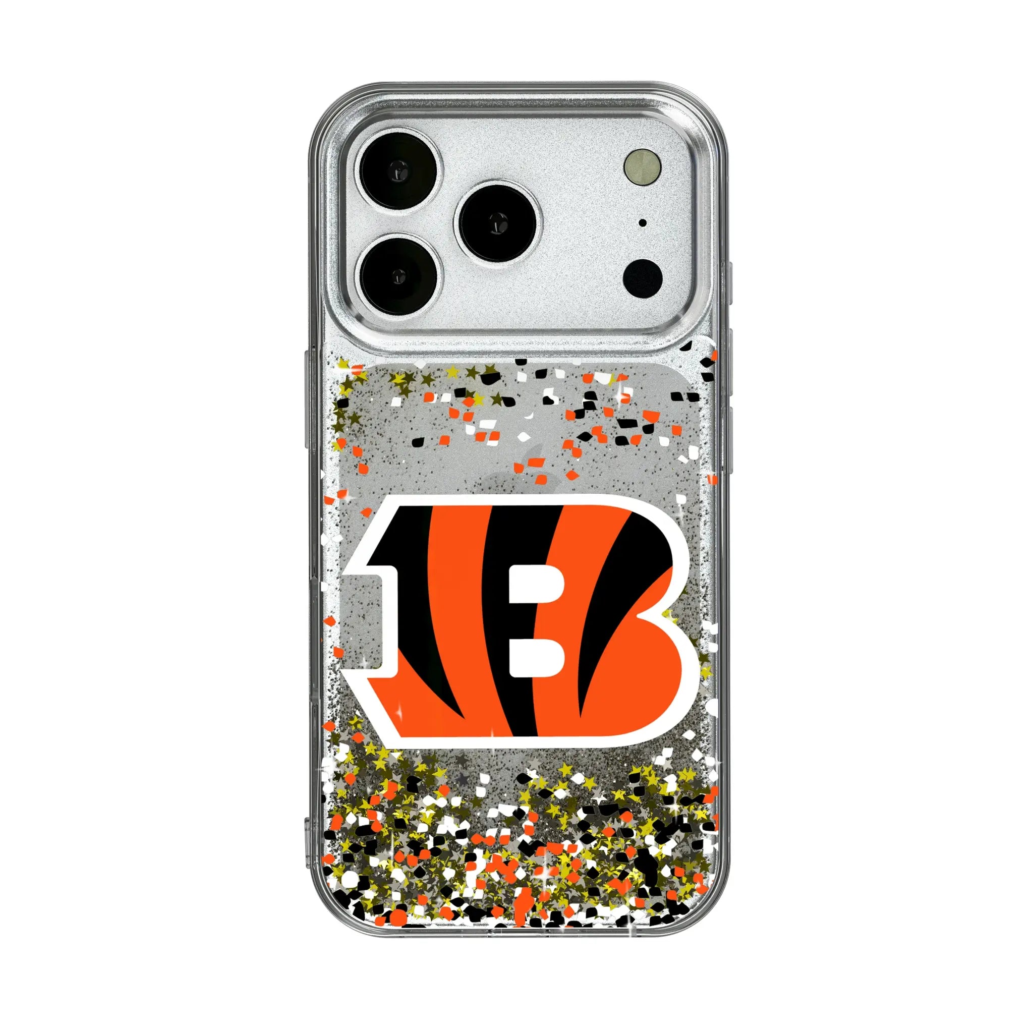 Cincinnati Bengals Confetti iPhone Glitter Phone Case for Apple iPhone