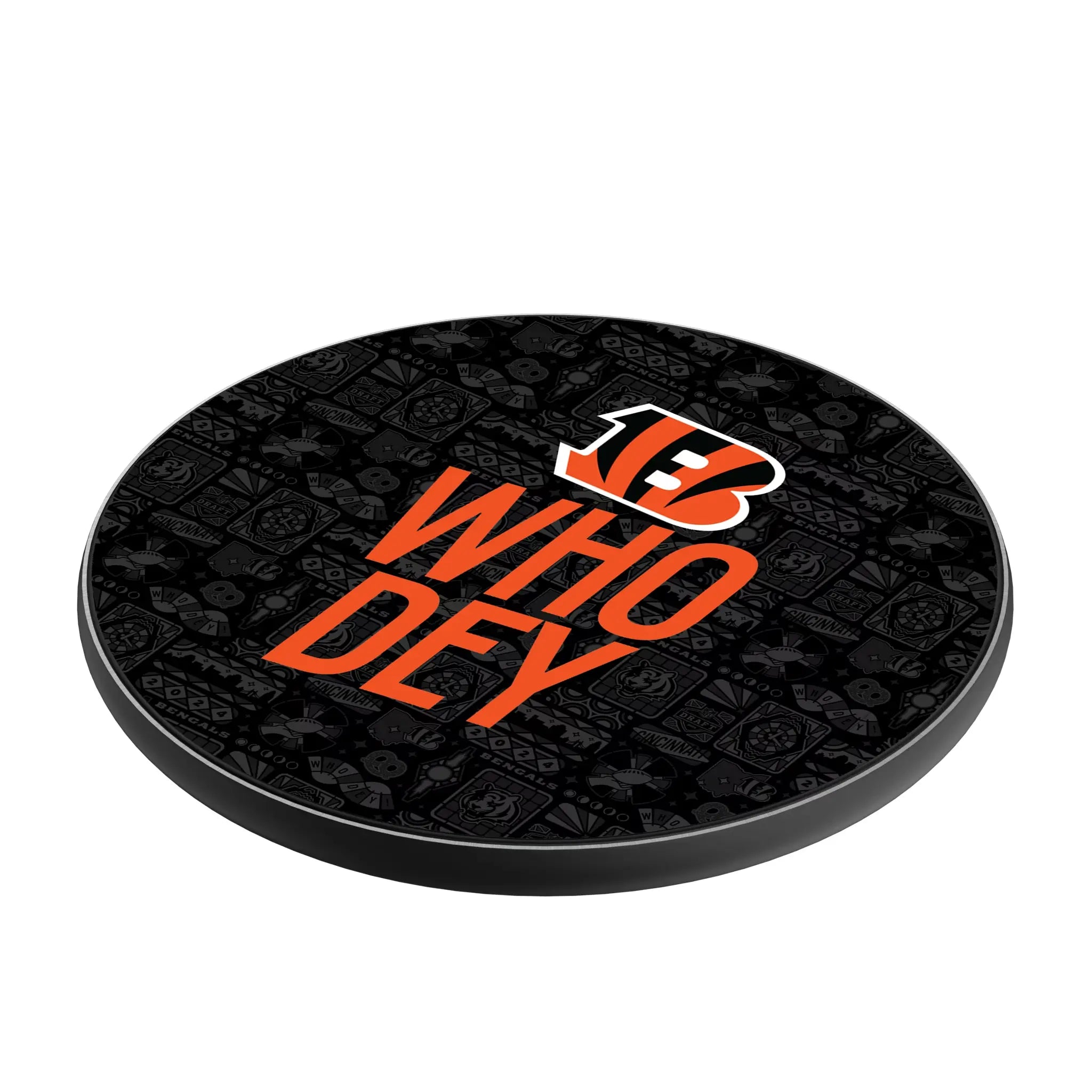 Cincinnati Bengals Deco 15-Watt Wireless Charger - Isometric View