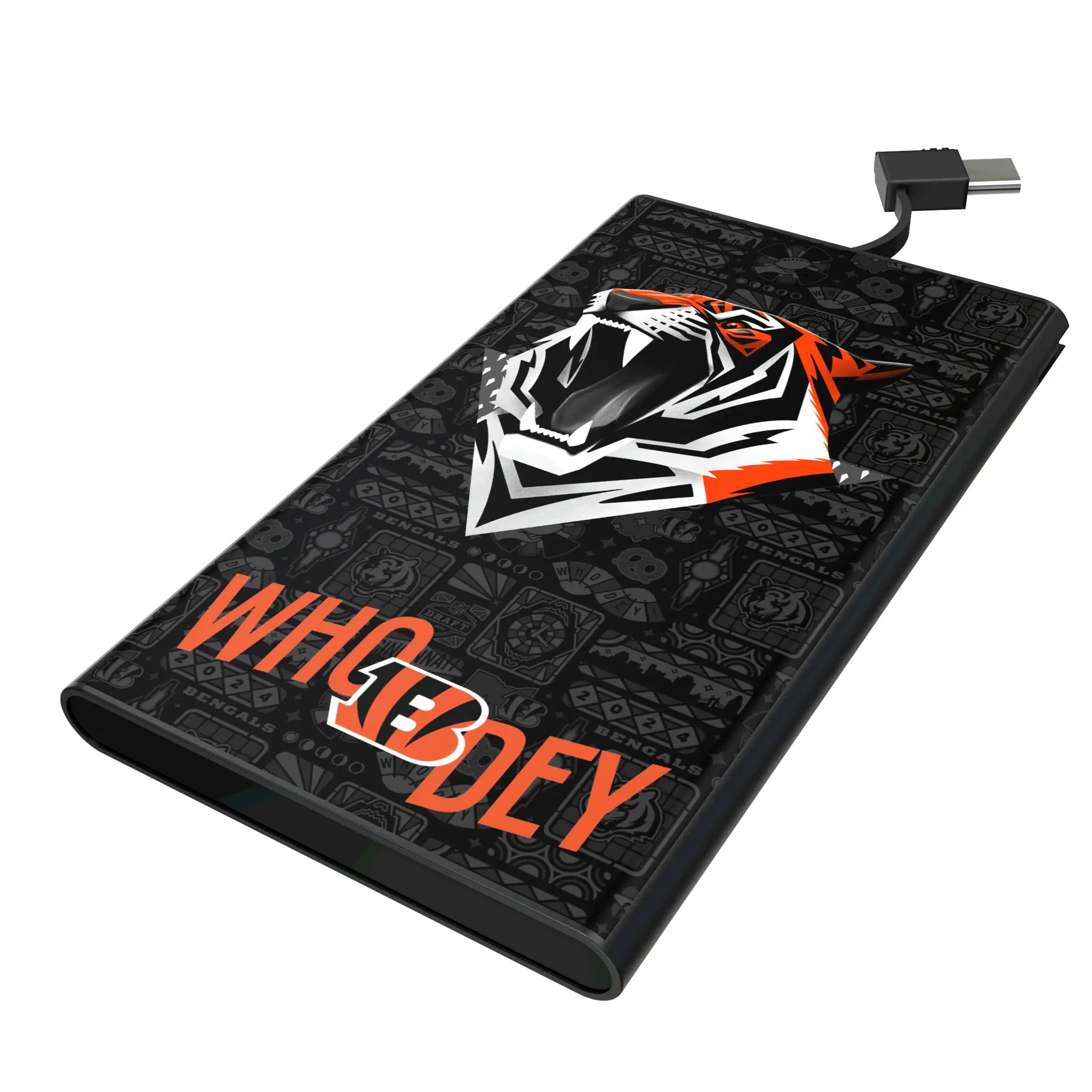 Cincinnati Bengals Deco 5000mAh Flat Power Bank
