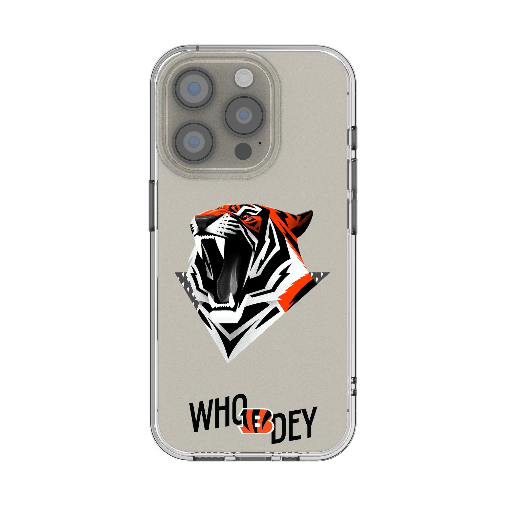 Cincinnati Bengals Deco iPhone Clear Phone Case for Apple iPhone