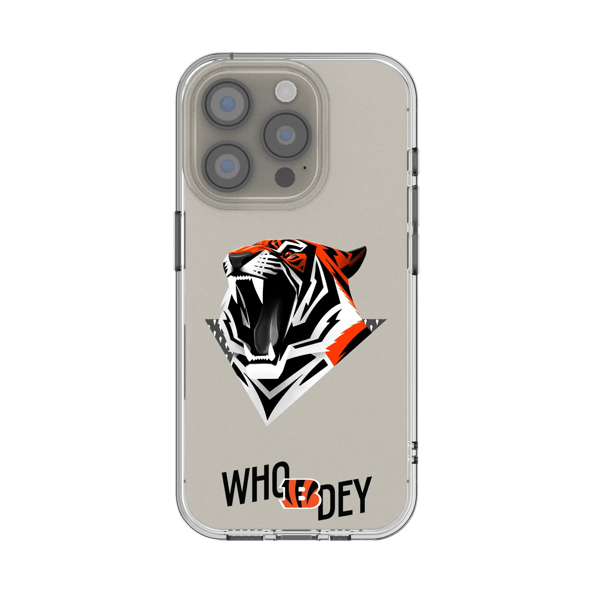 Cincinnati Bengals Deco iPhone Clear Phone Case for Apple iPhone