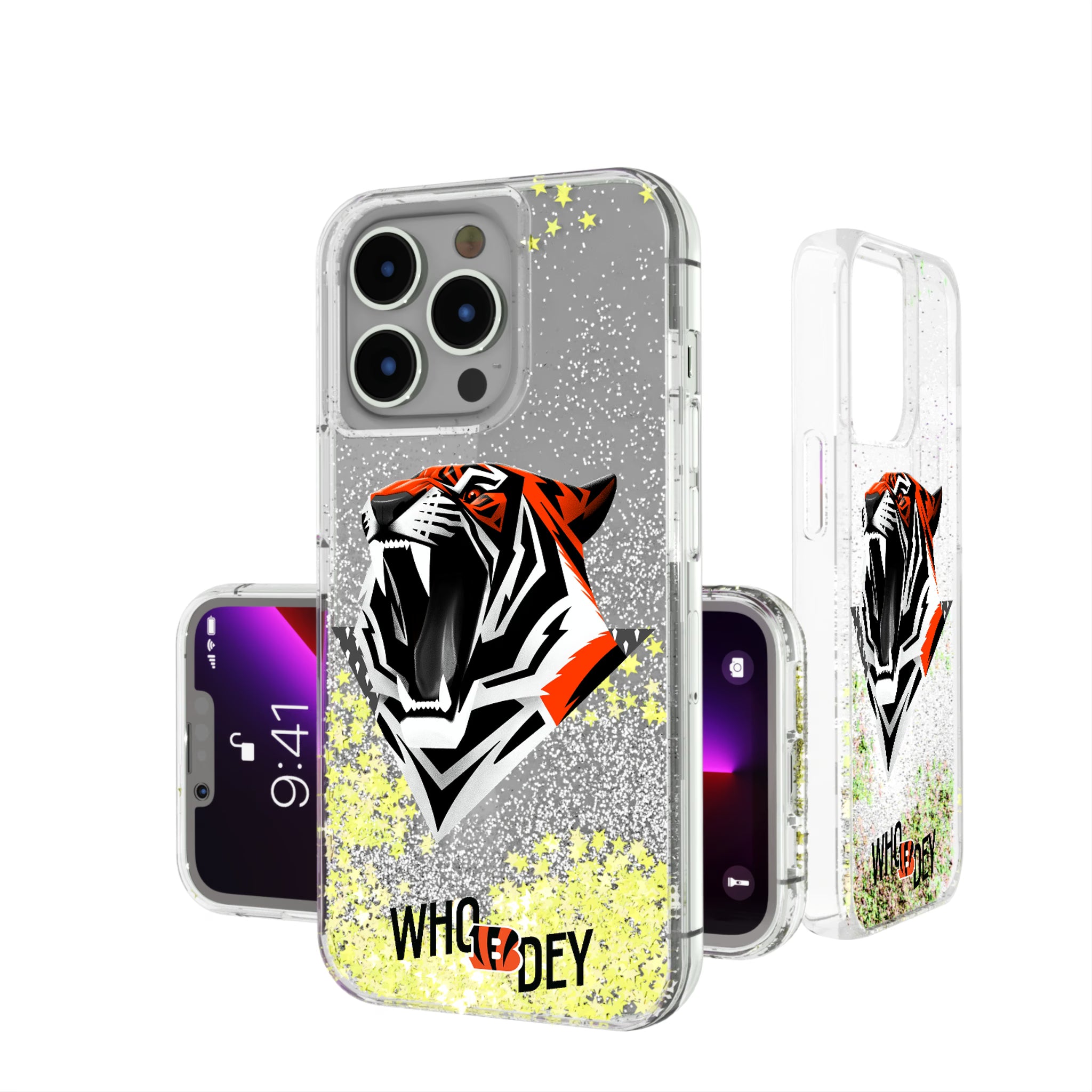 Cincinnati Bengals Deco iPhone Glitter Phone Case for Apple iPhone