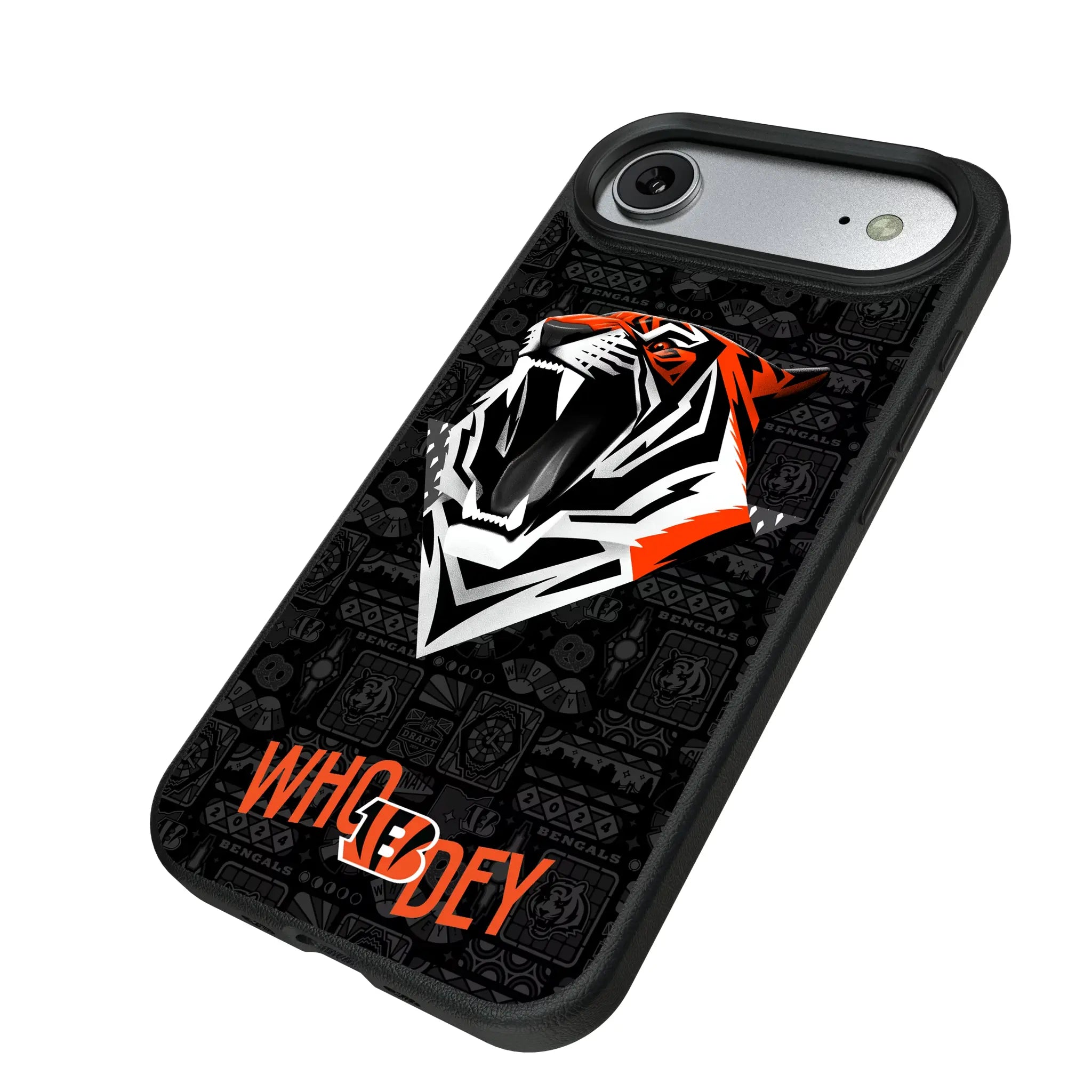 Cincinnati Bengals Deco iPhone MagSafe Compatible Phone Case for Apple iPhone - Isometric View#Device_iPhone Air