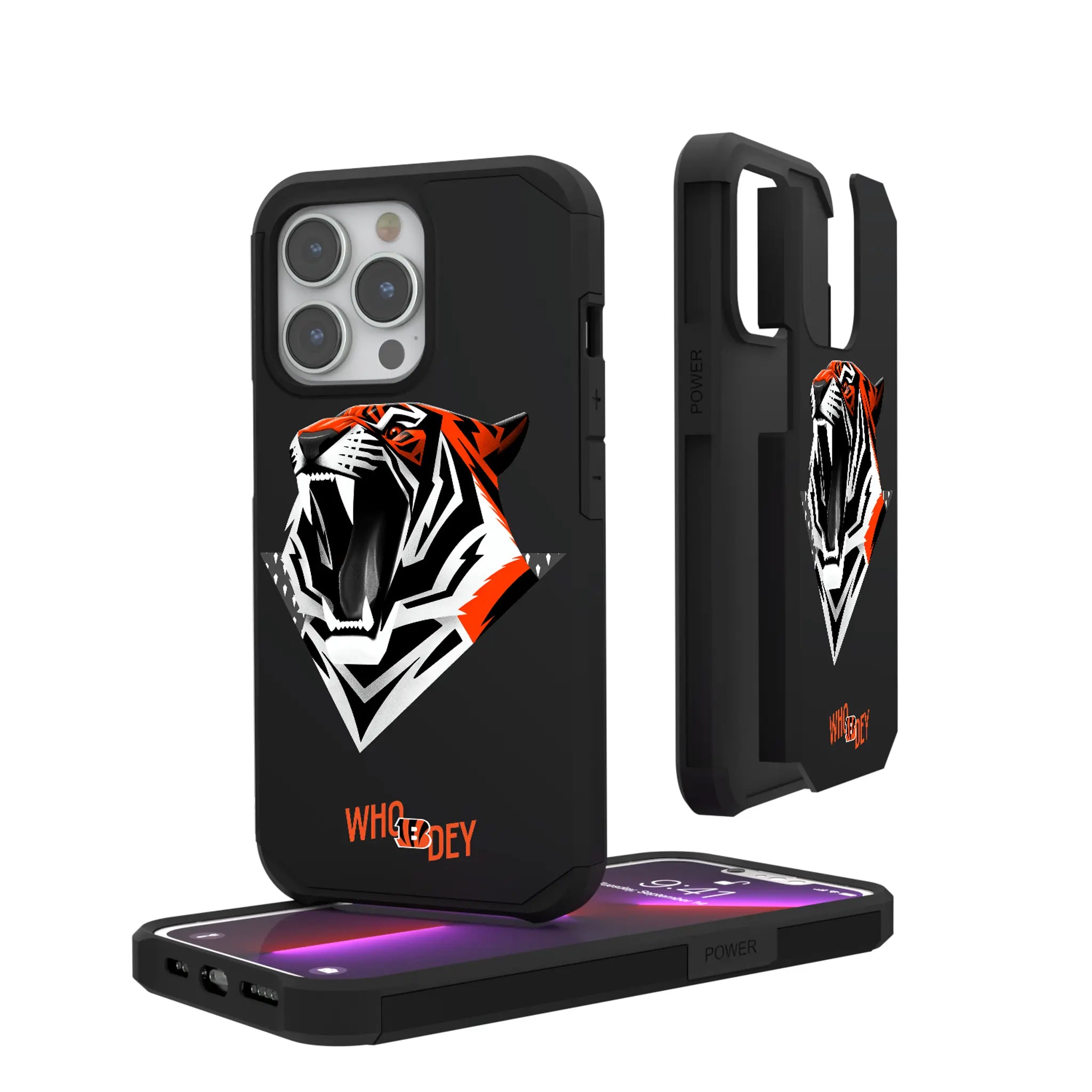 Cincinnati Bengals Deco iPhone Rugged Phone Case for Apple iPhone