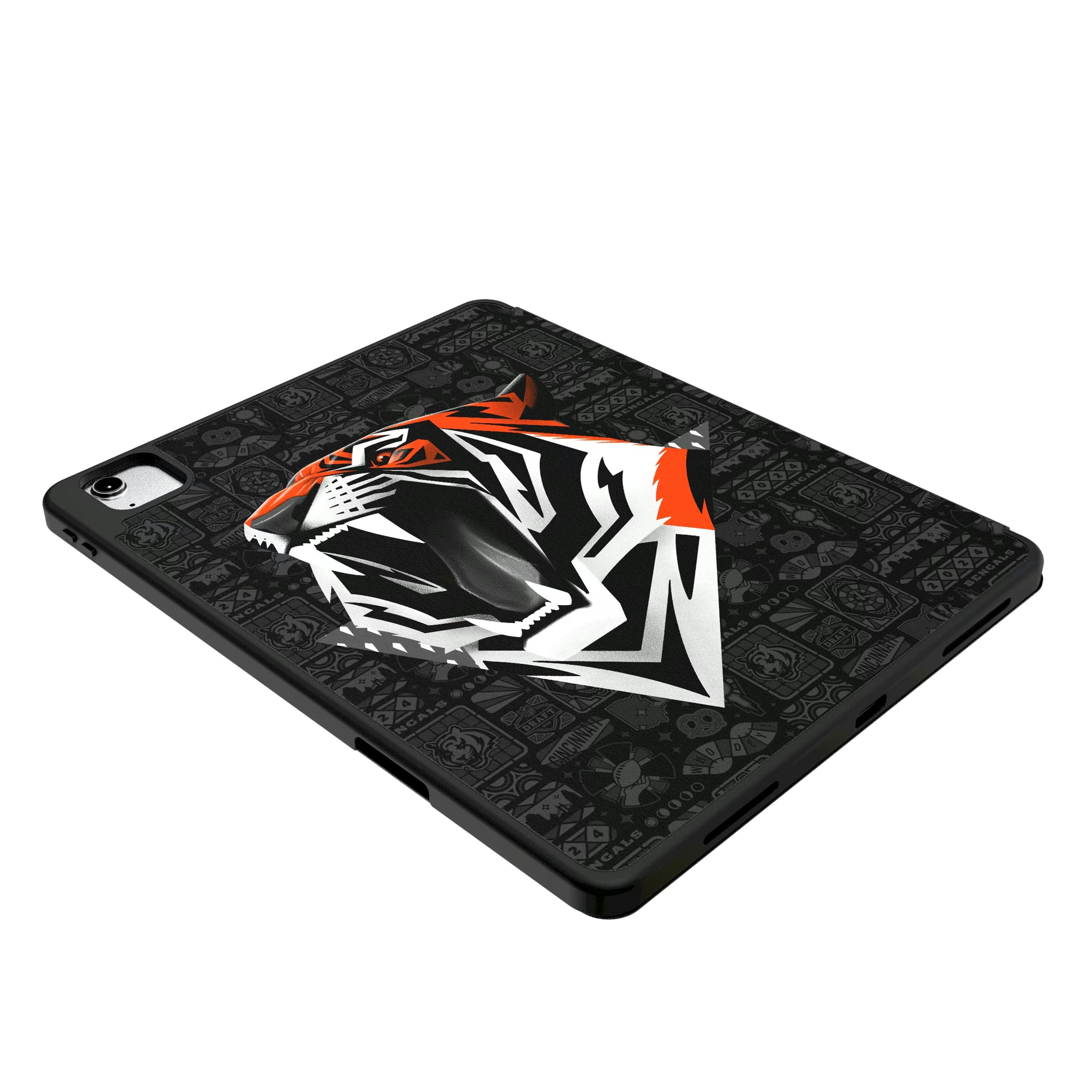 Cincinnati Bengals Deco iPad Tablet Case for Apple iPad - Isometric View