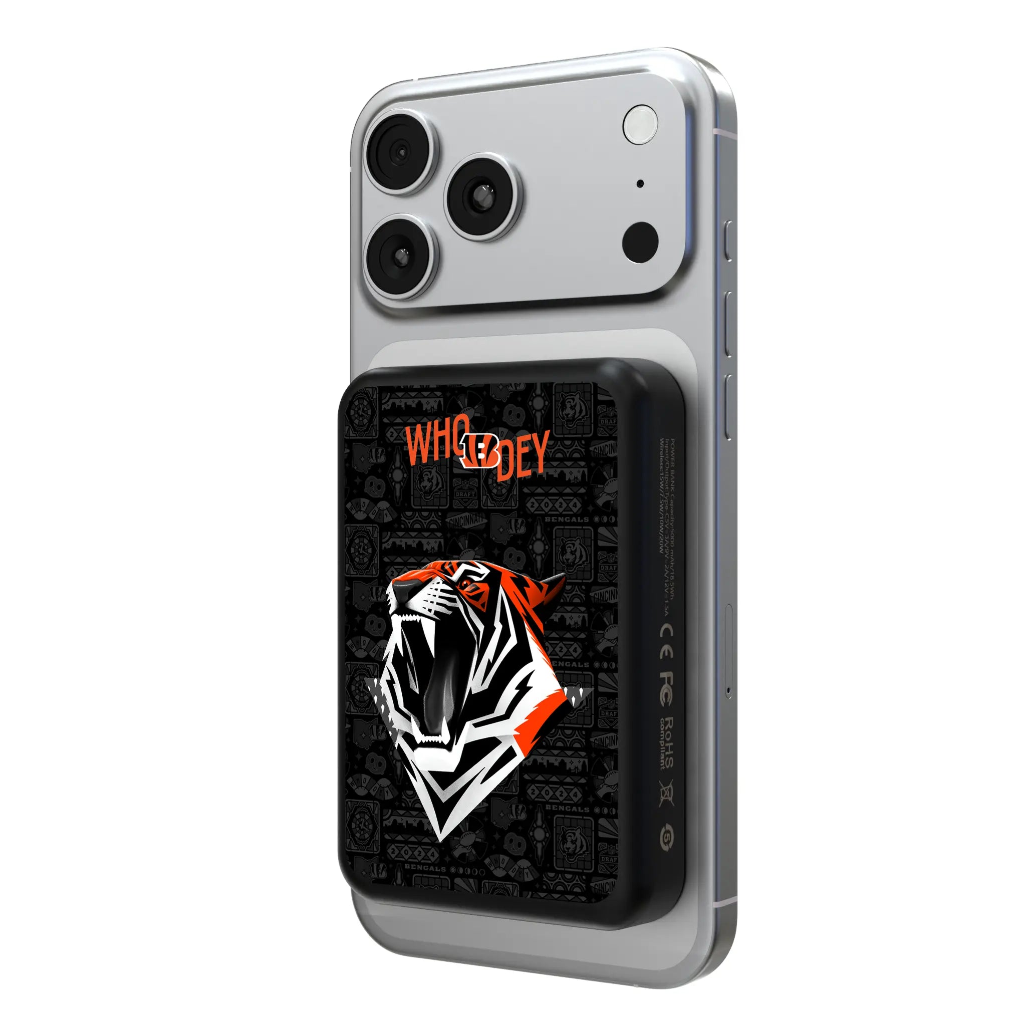 Cincinnati Bengals Deco Wireless Mag Power Bank