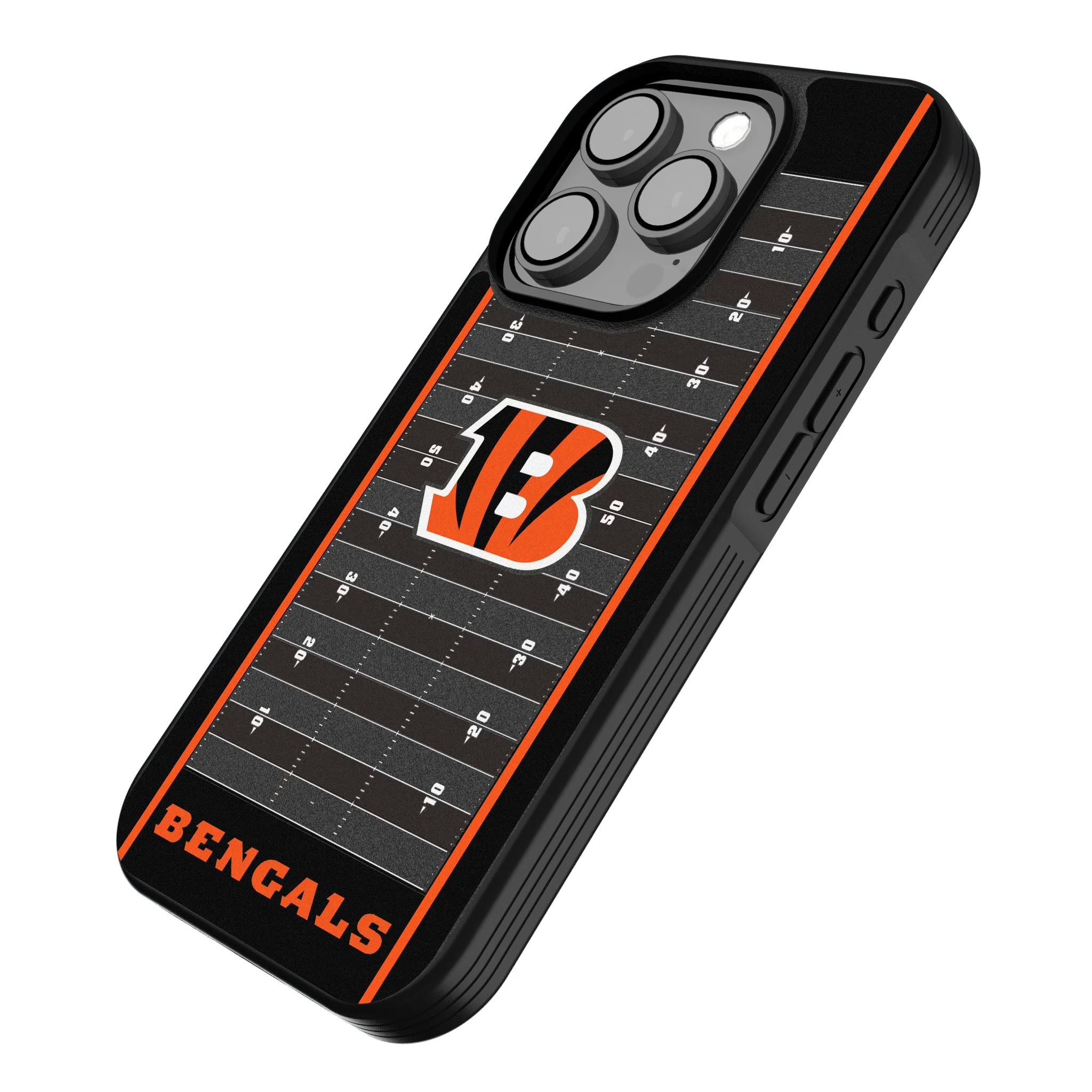 Cincinnati Bengals Field iPhone Bump Phone Case for Apple iPhone - Isometric View