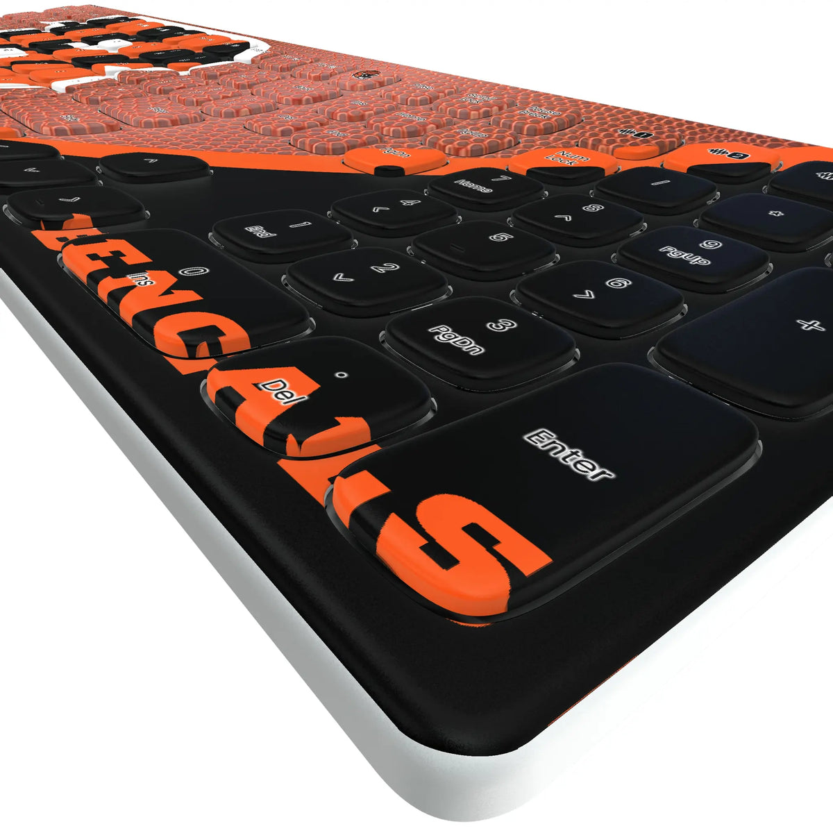 Cincinnati Bengals Football KKB605 Curved Wireless Keyboard - Detail