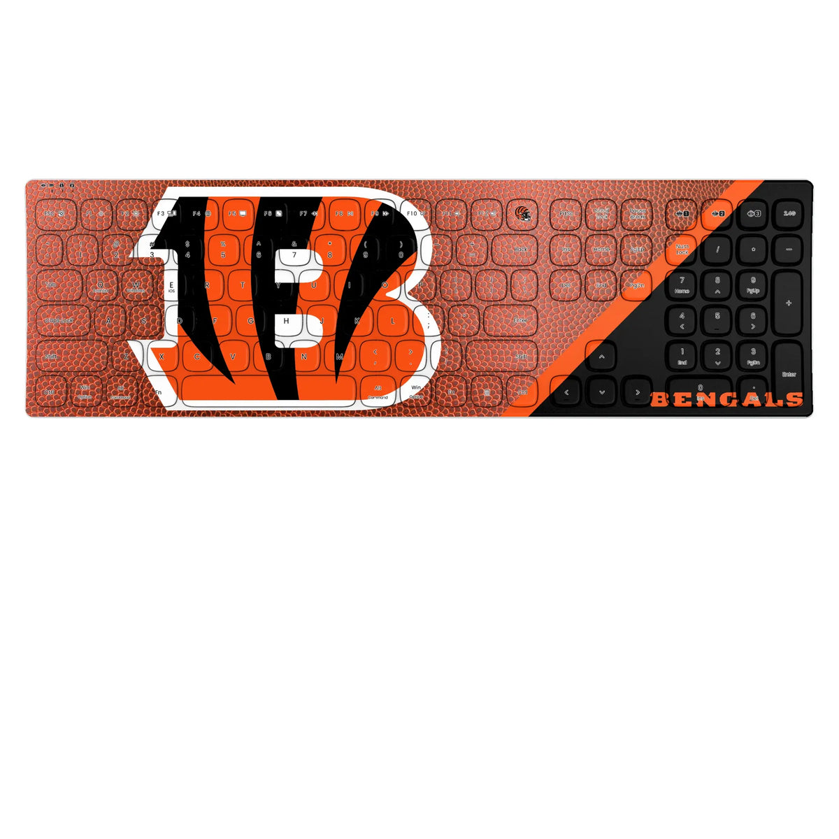Cincinnati Bengals Football KKB605 Curved Wireless Keyboard