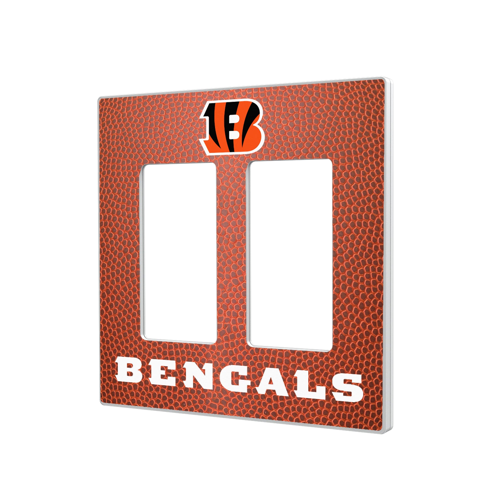 Cincinnati Bengals Football Hidden-Screw Light Switch Plate#Style_Double Rocker