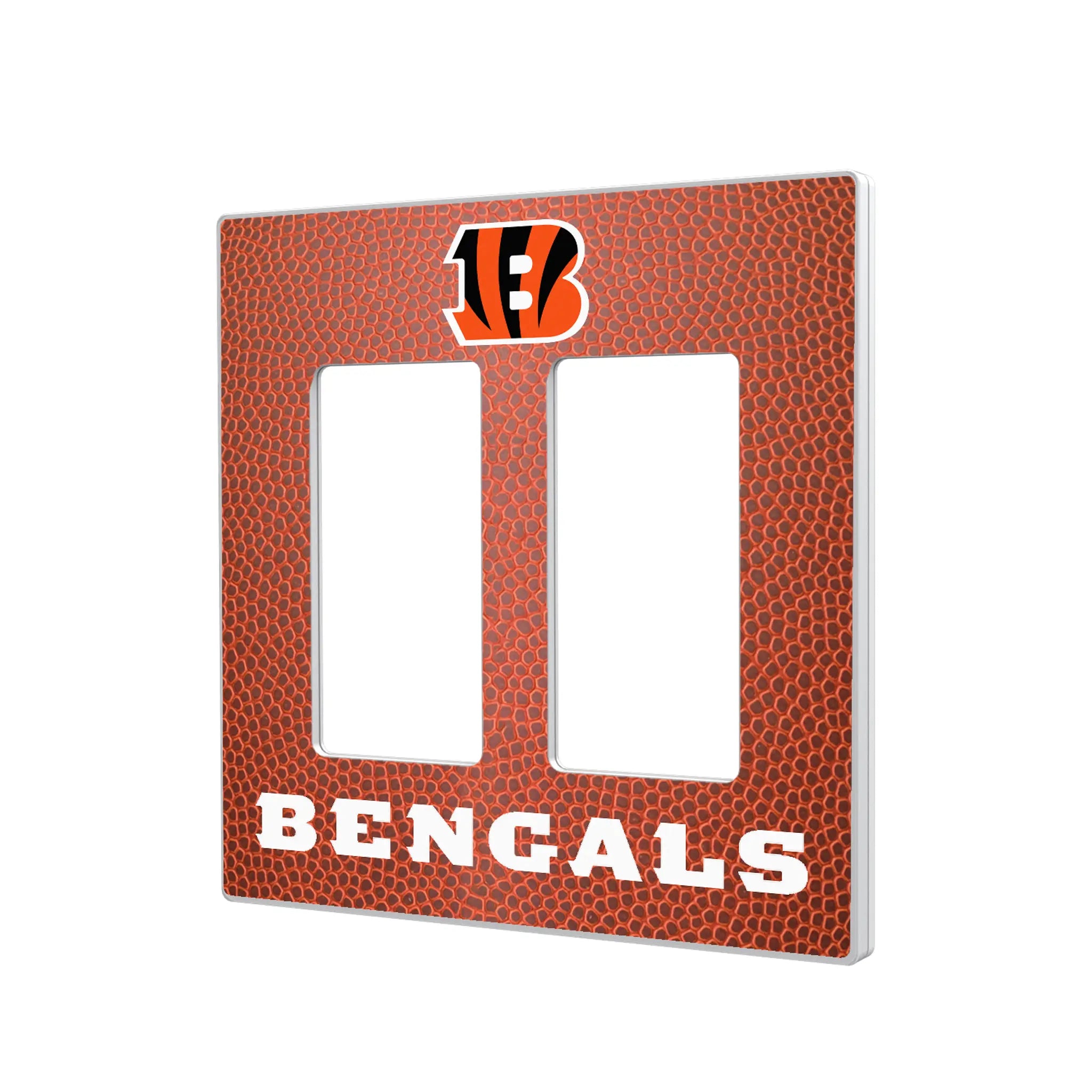 Cincinnati Bengals Football Hidden-Screw Light Switch Plate#Style_Double Rocker