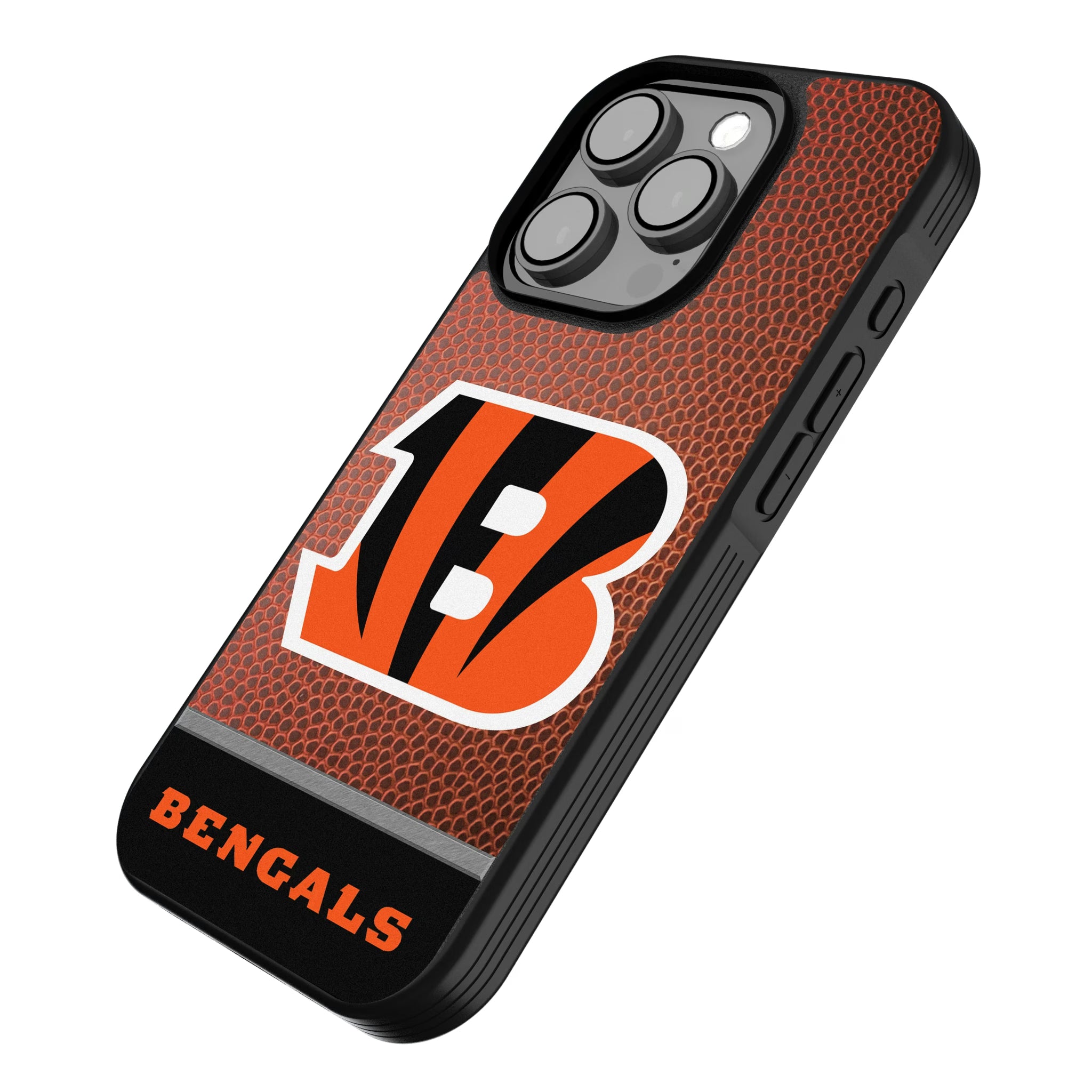 Cincinnati Bengals Football Wordmark iPhone Bump Phone Case for Apple iPhone - Isometric View