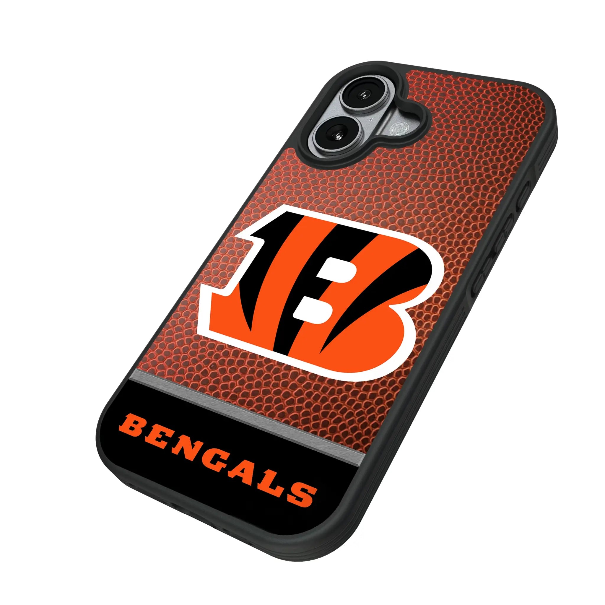 Cincinnati Bengals Football Wordmark iPhone Bump Phone Case for Apple iPhone - Isometric View#Device_iPhone 17