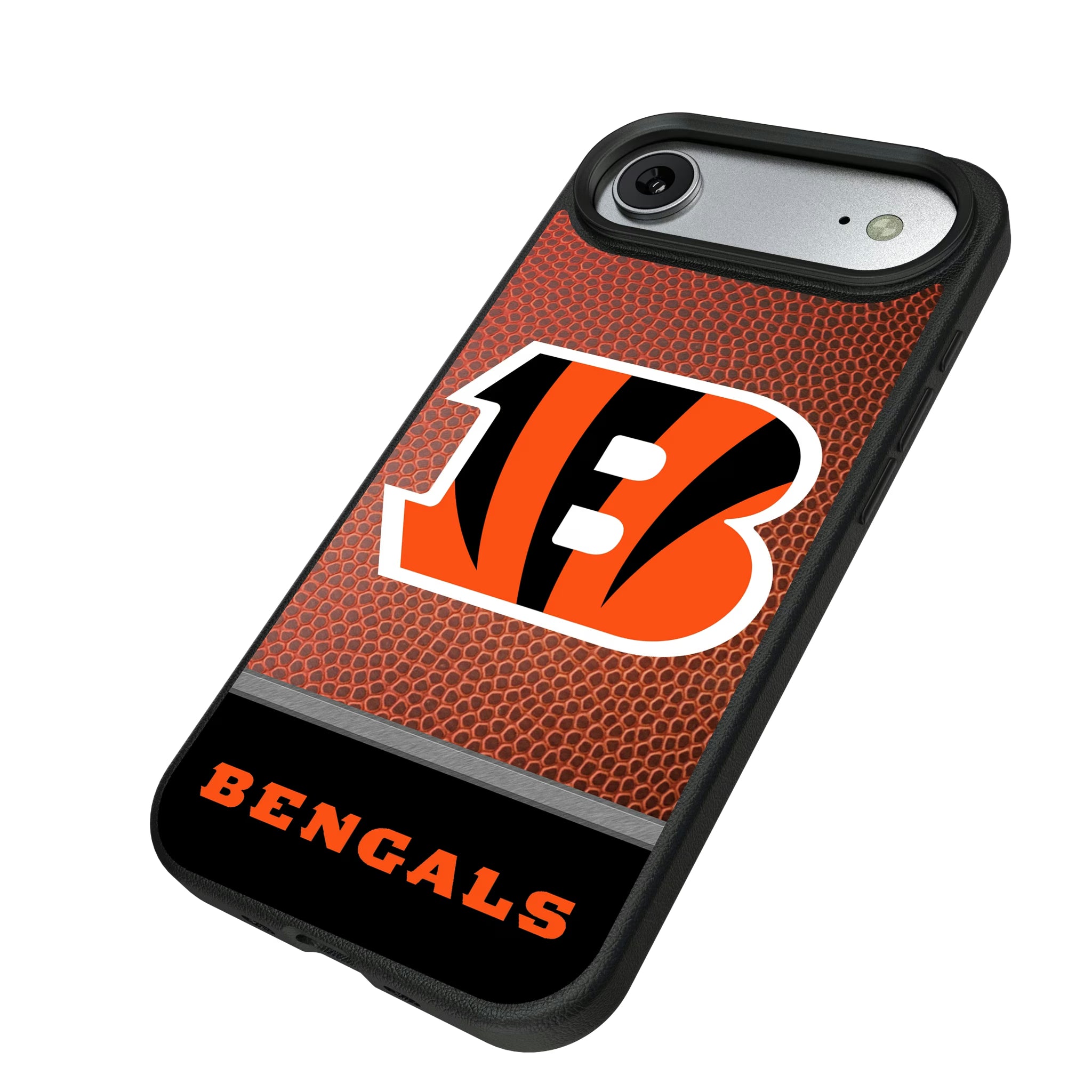 Cincinnati Bengals Football Wordmark iPhone MagSafe Compatible Phone Case for Apple iPhone - Isometric View#Device_iPhone Air