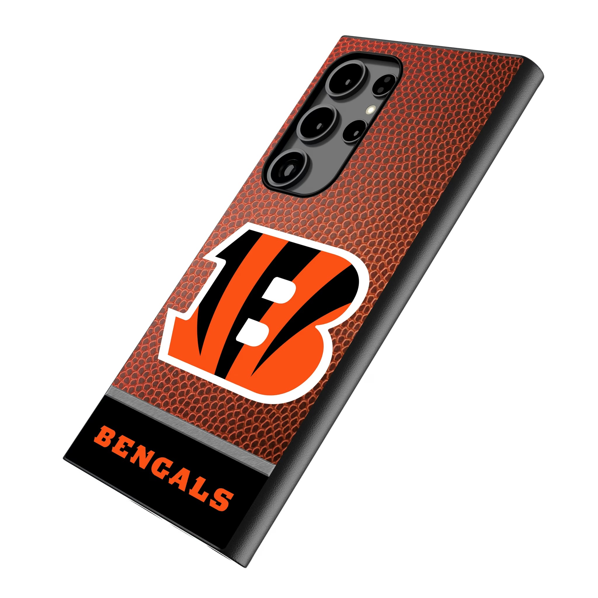 Cincinnati Bengals Football Wordmark Galaxy MagSafe Compatible Phone Case for Samsung Galaxy - Isometric View