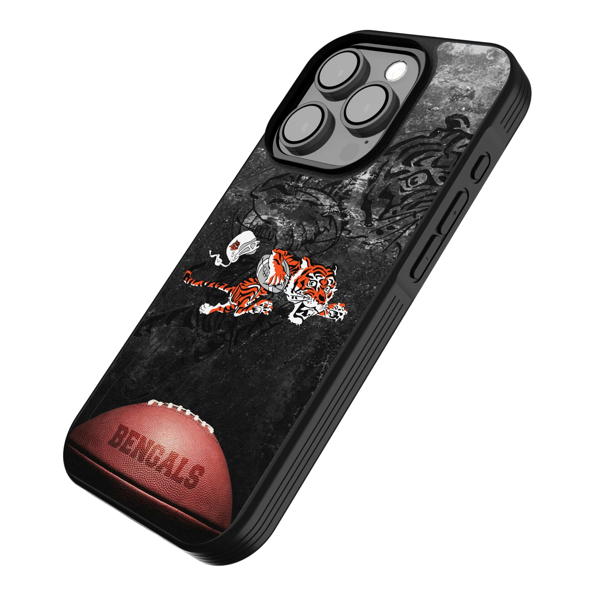 Cincinnati Bengals Historic Collection Legendary iPhone Bump Phone Case for Apple iPhone - Isometric View