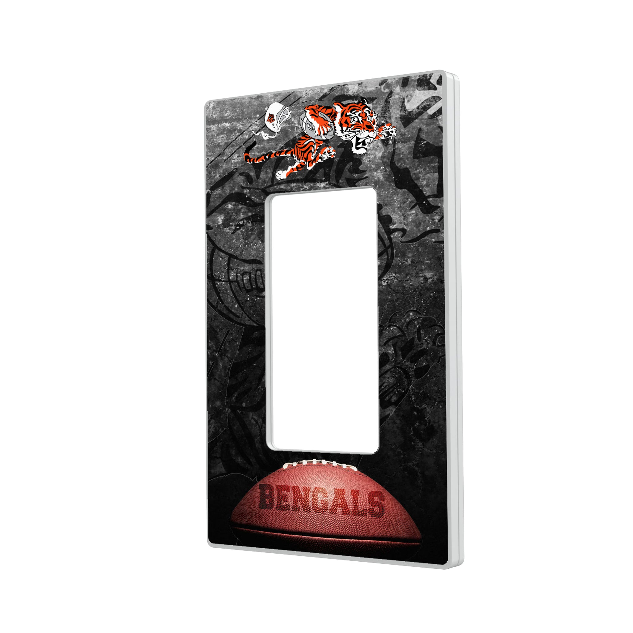 Cincinnati Bengals Historic Collection Legendary Hidden-Screw Light Switch Plate#Style_Single Rocker