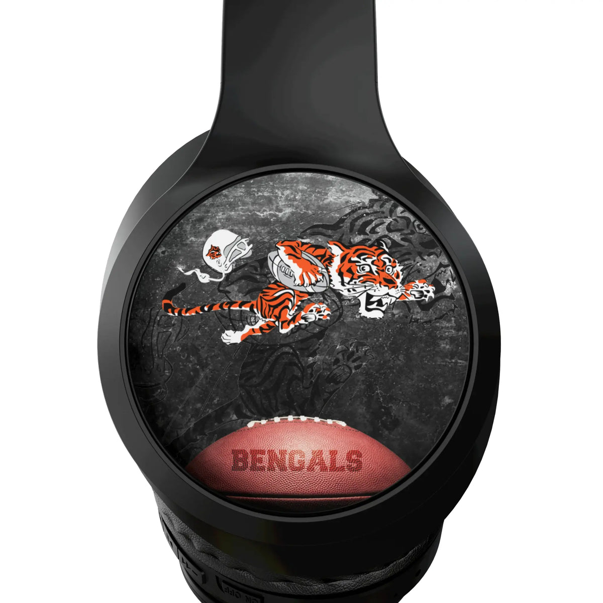 Cincinnati Bengals Historic Collection Legendary Wireless Over-Ear Headphones With Case - Detail