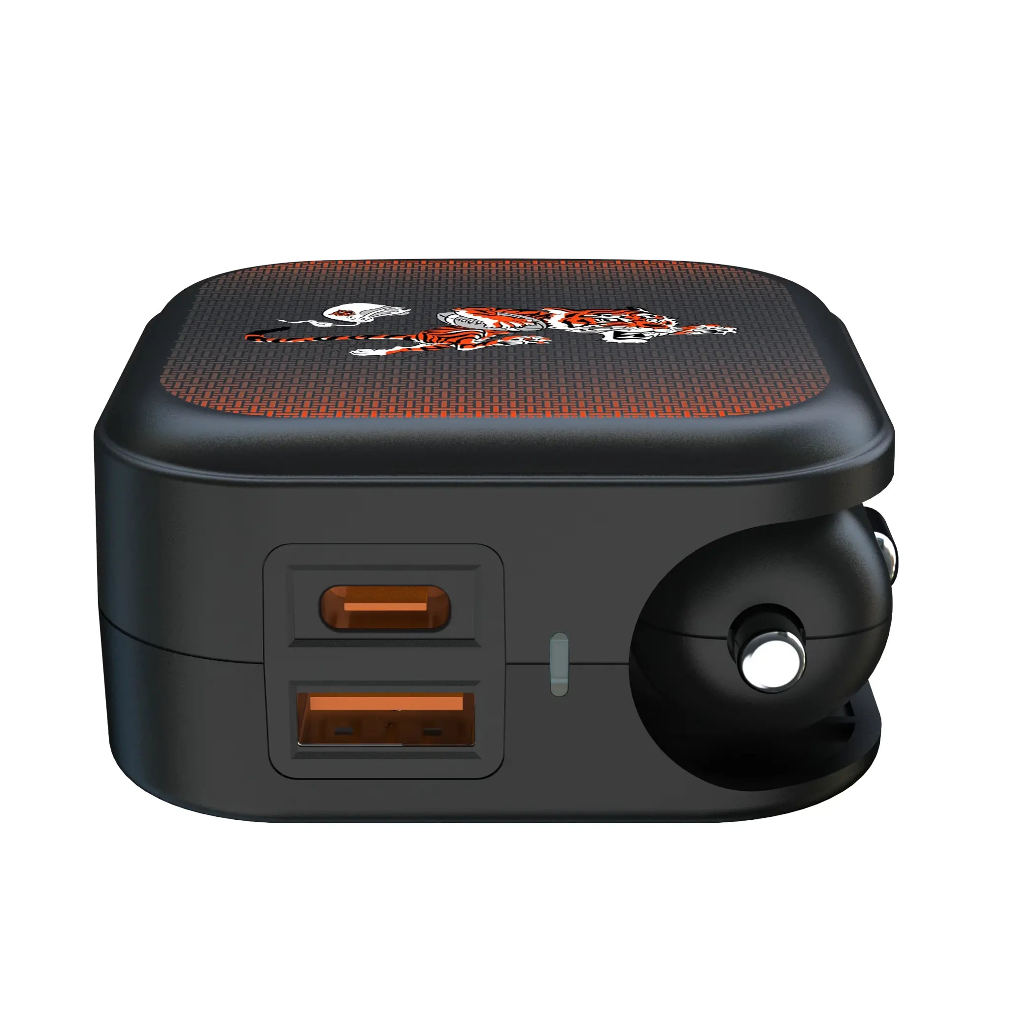 Cincinnati Bengals Historic Collection Linen 2 in 1 USB A/C Charger