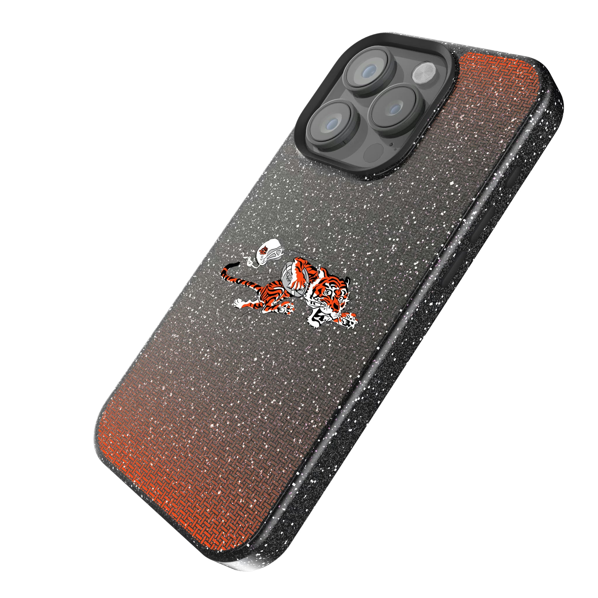 Cincinnati Bengals Historic Collection Linen iPhone Bling Phone Case for Apple iPhone - Isometric View