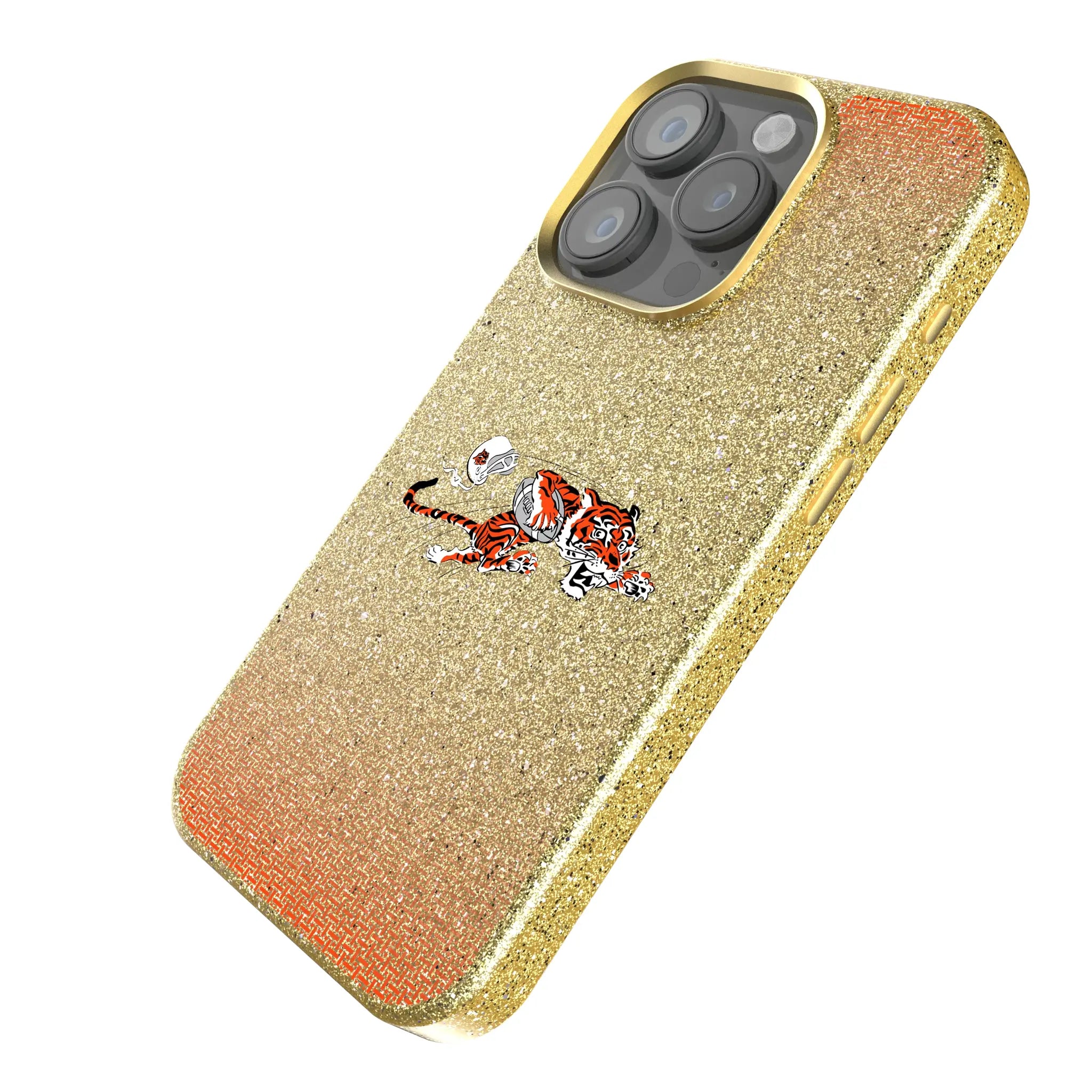 Cincinnati Bengals Historic Collection Linen iPhone Bling Phone Case for Apple iPhone - Isometric View