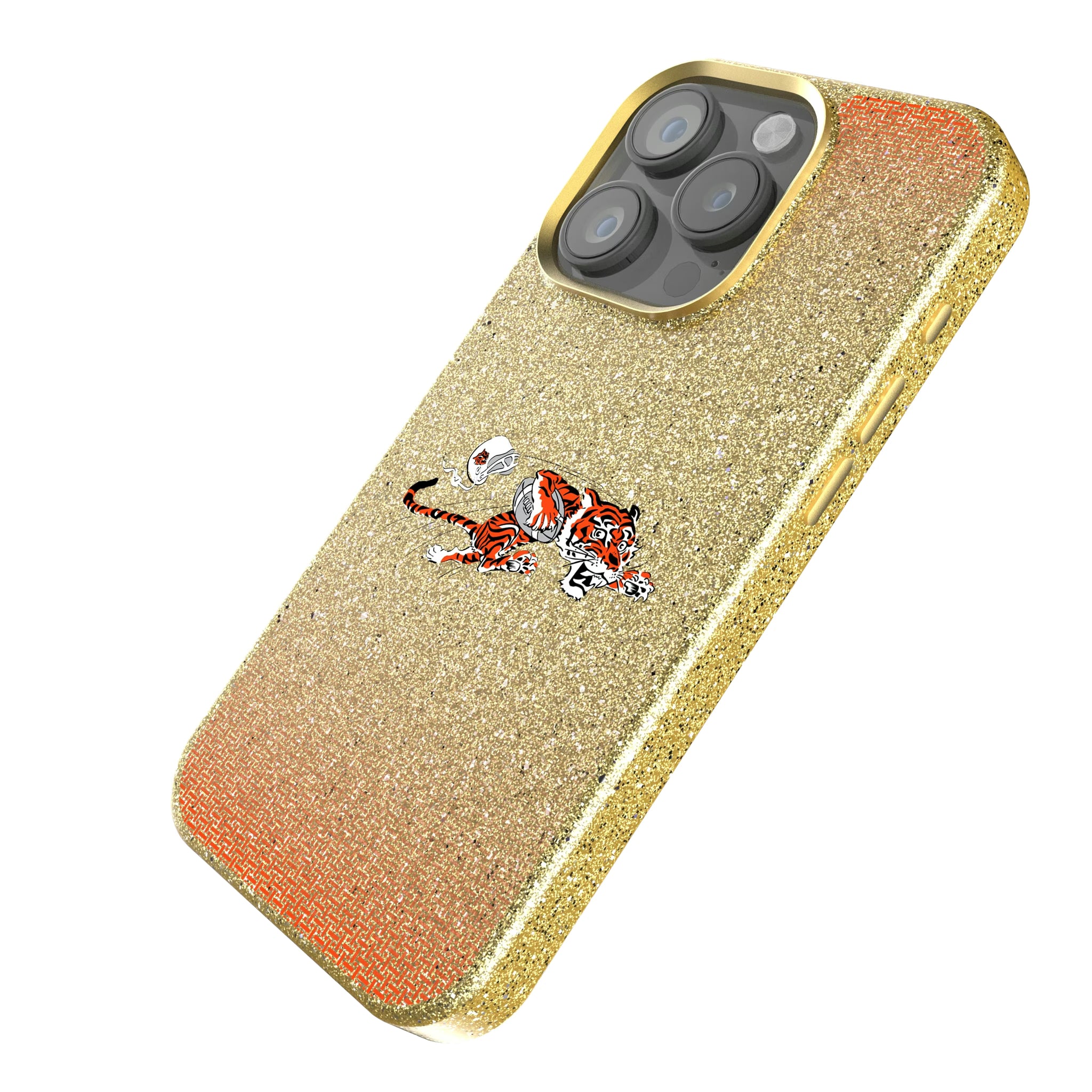 Cincinnati Bengals Historic Collection Linen iPhone Bling Phone Case for Apple iPhone - Isometric View