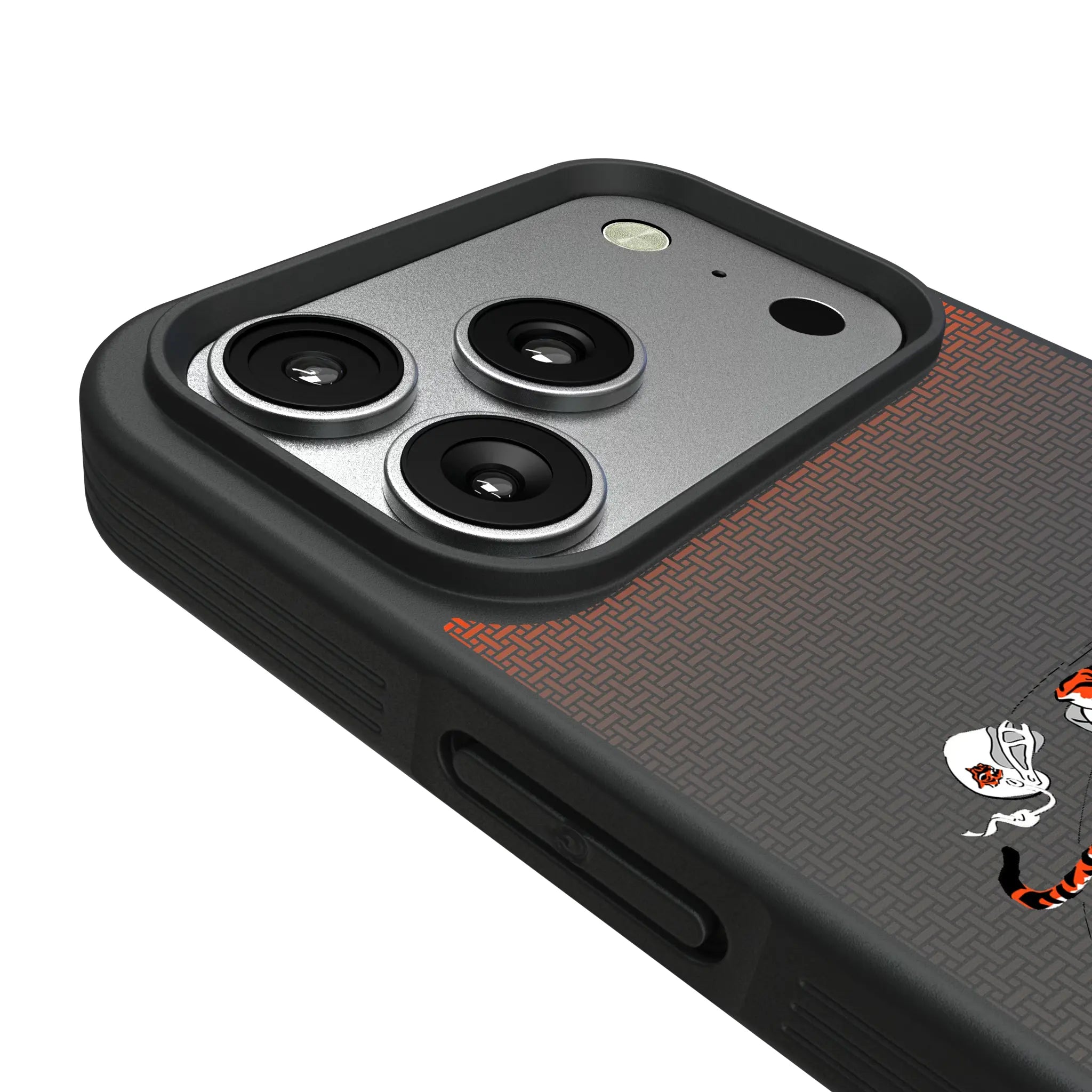 Cincinnati Bengals Historic Collection Linen iPhone Bump Phone Case for Apple iPhone - Detail#Device_iPhone 17 Pro