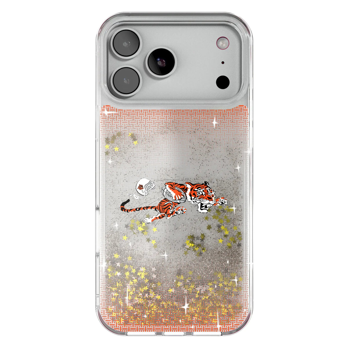 Cincinnati Bengals Historic Collection Linen Glitter Phone Case for Apple iPhone
