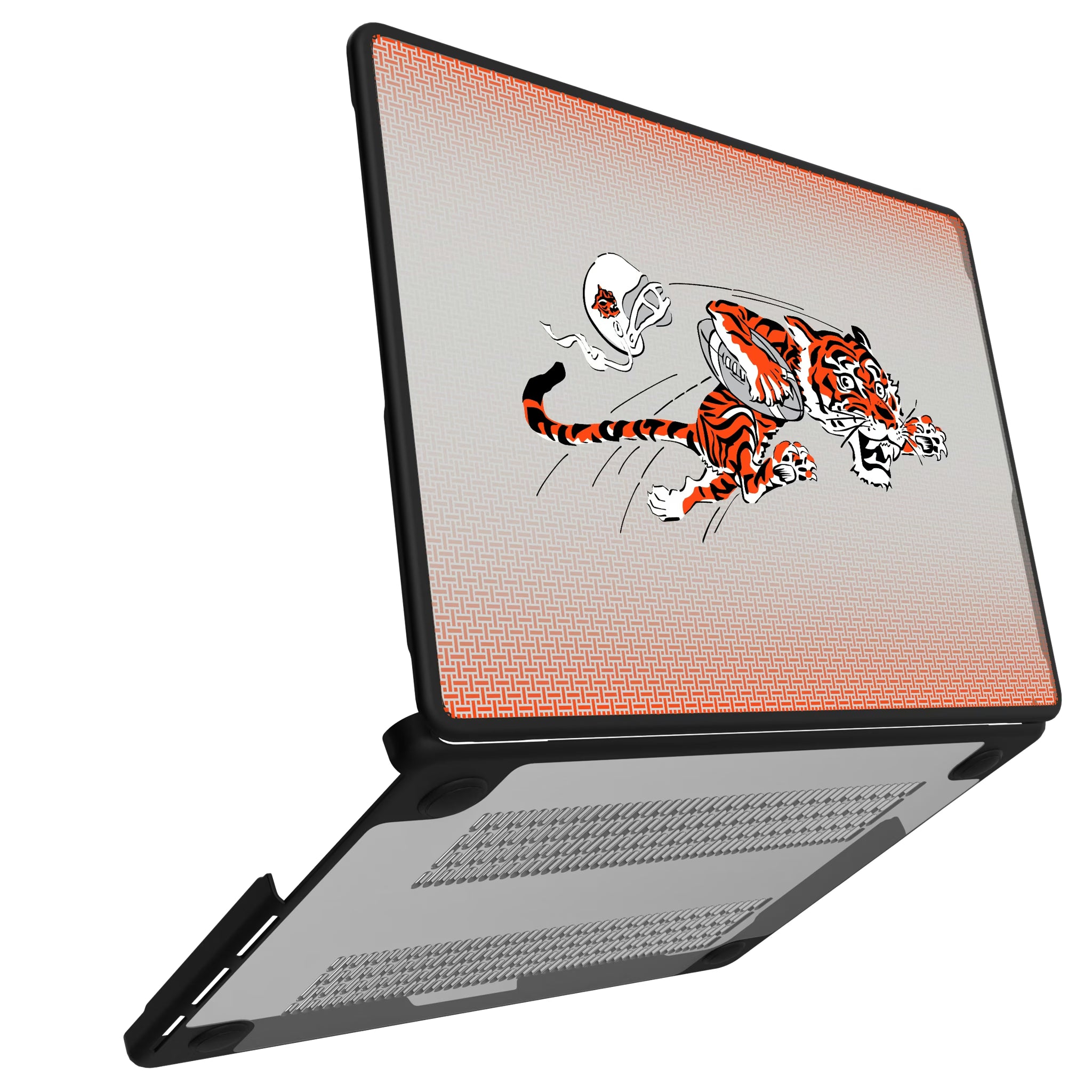 Cincinnati Bengals Historic Collection Linen MacBook Laptop Case for Apple MacBook#Device_MacBook Pro (14-inch, 2021) / MacBook Pro (14-inch, 2023) / MacBook Pro (14-inch, 2024)