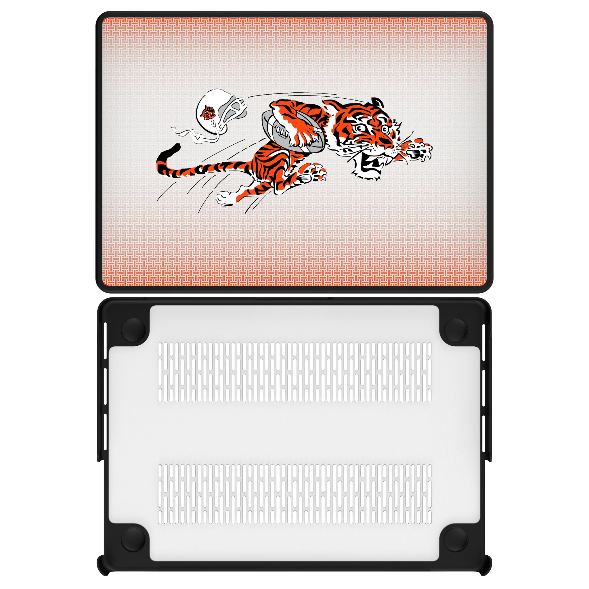 Cincinnati Bengals Historic Collection Linen MacBook Laptop Case for Apple MacBook#Device_MacBook Pro (14-inch, 2021) / MacBook Pro (14-inch, 2023) / MacBook Pro (14-inch, 2024)