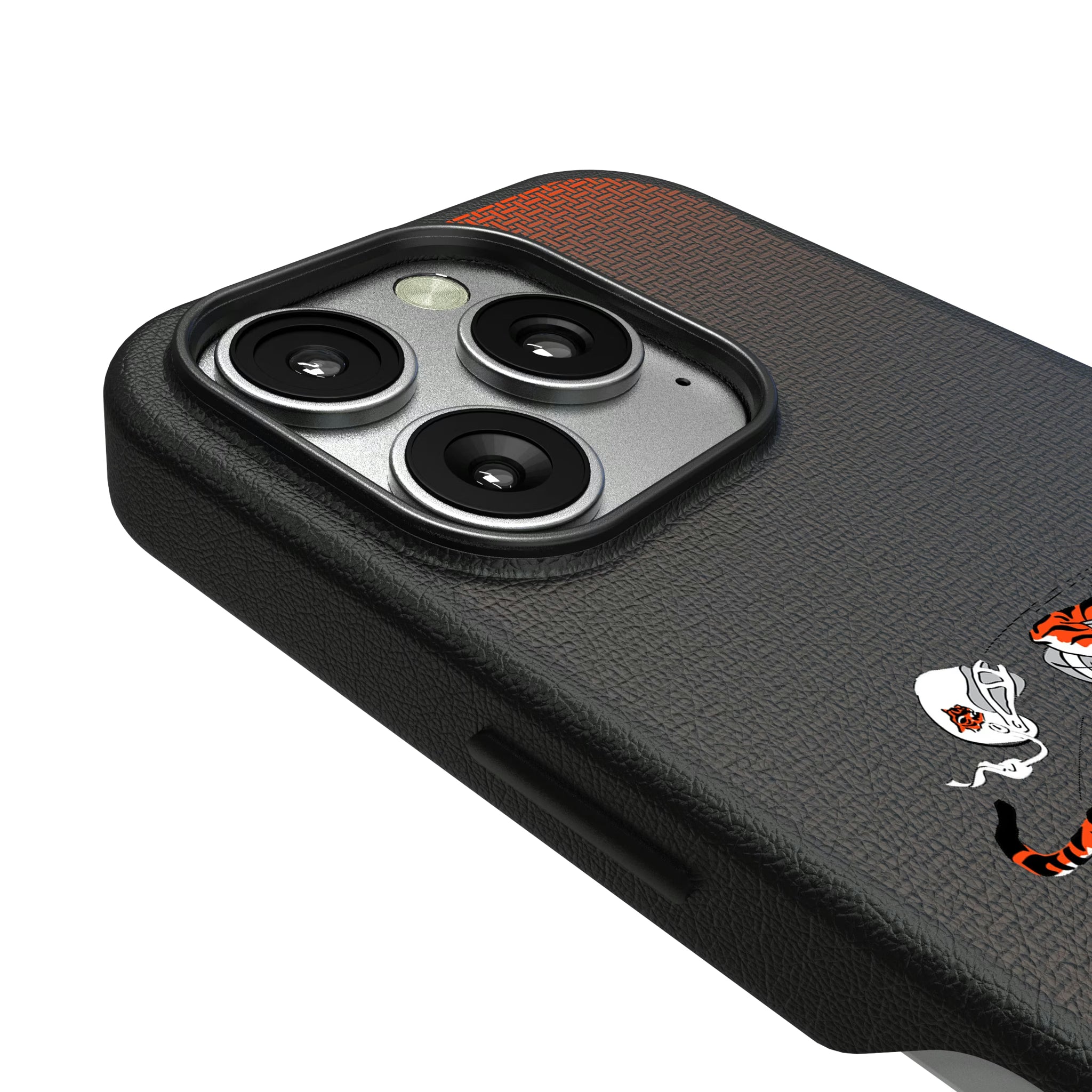 Cincinnati Bengals Historic Collection Linen iPhone MagSafe Compatible Phone Case for Apple iPhone - Detail