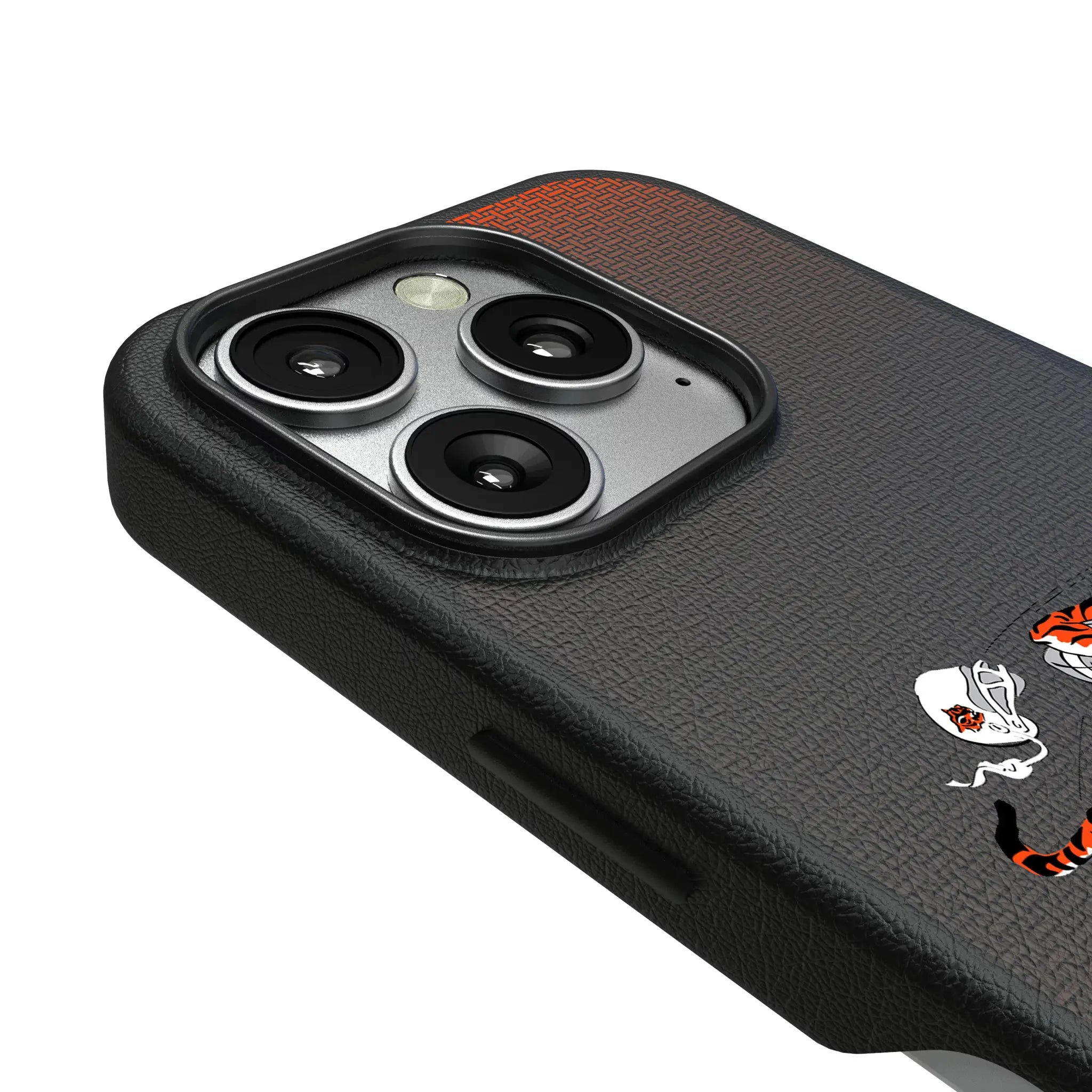 Cincinnati Bengals Historic Collection Linen iPhone MagSafe Compatible Phone Case for Apple iPhone - Detail