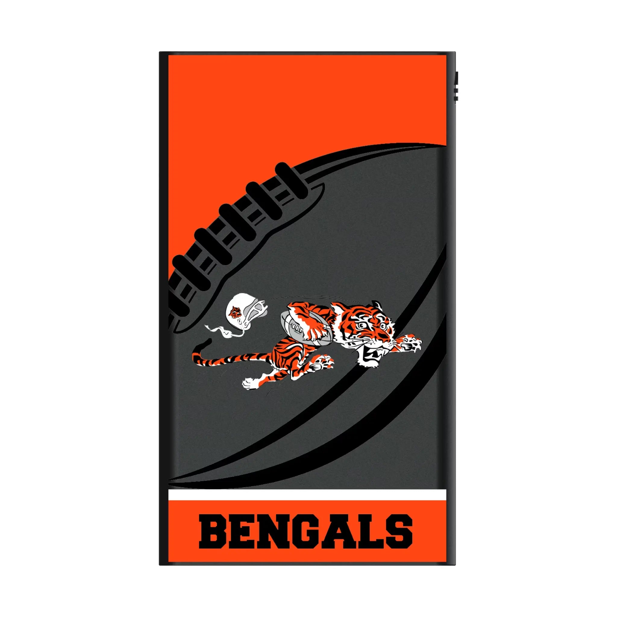 Cincinnati Bengals Historic Collection Passtime 5000mAh Flat Power Bank