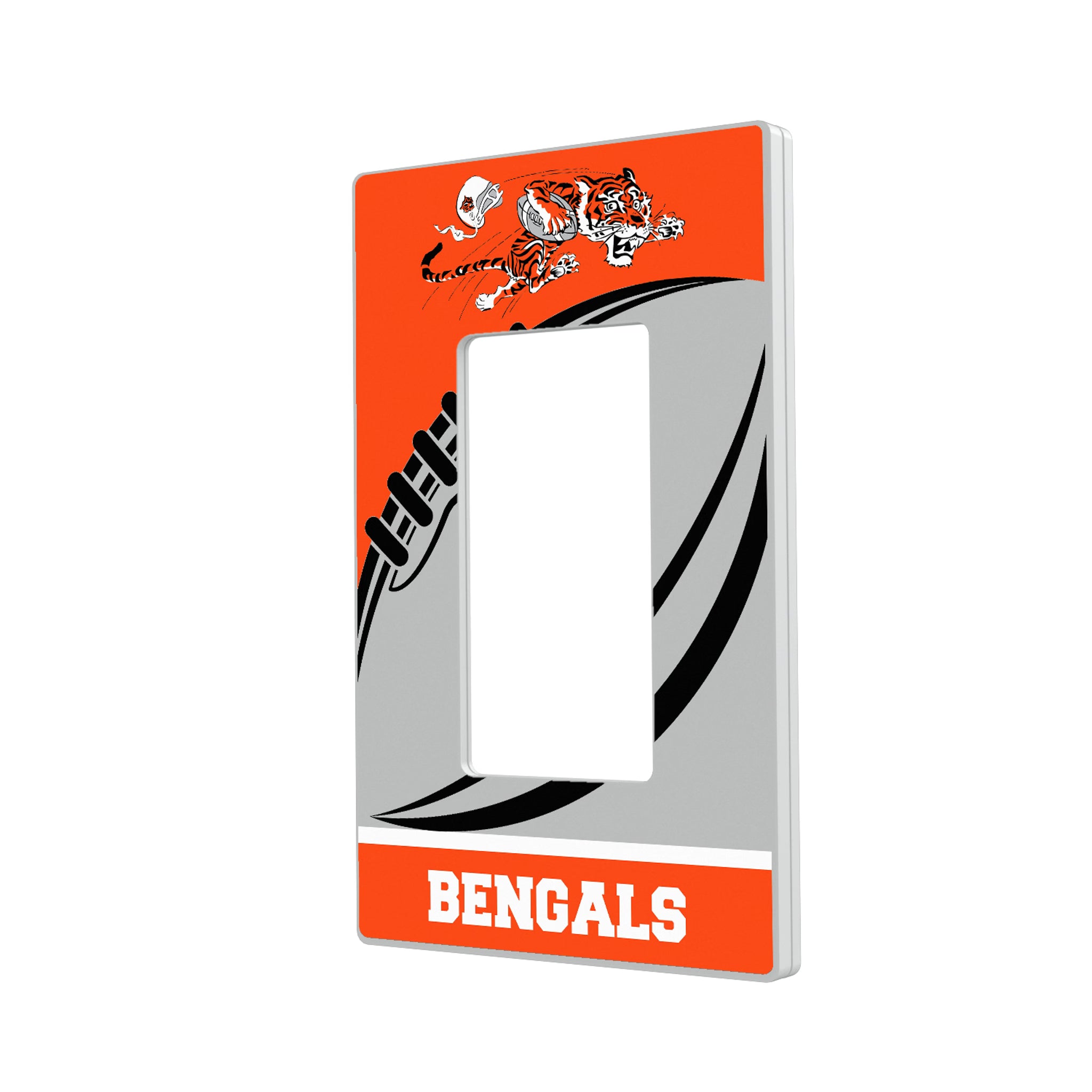 Cincinnati Bengals Historic Collection Passtime Hidden-Screw Light Switch Plate#Style_Single Rocker