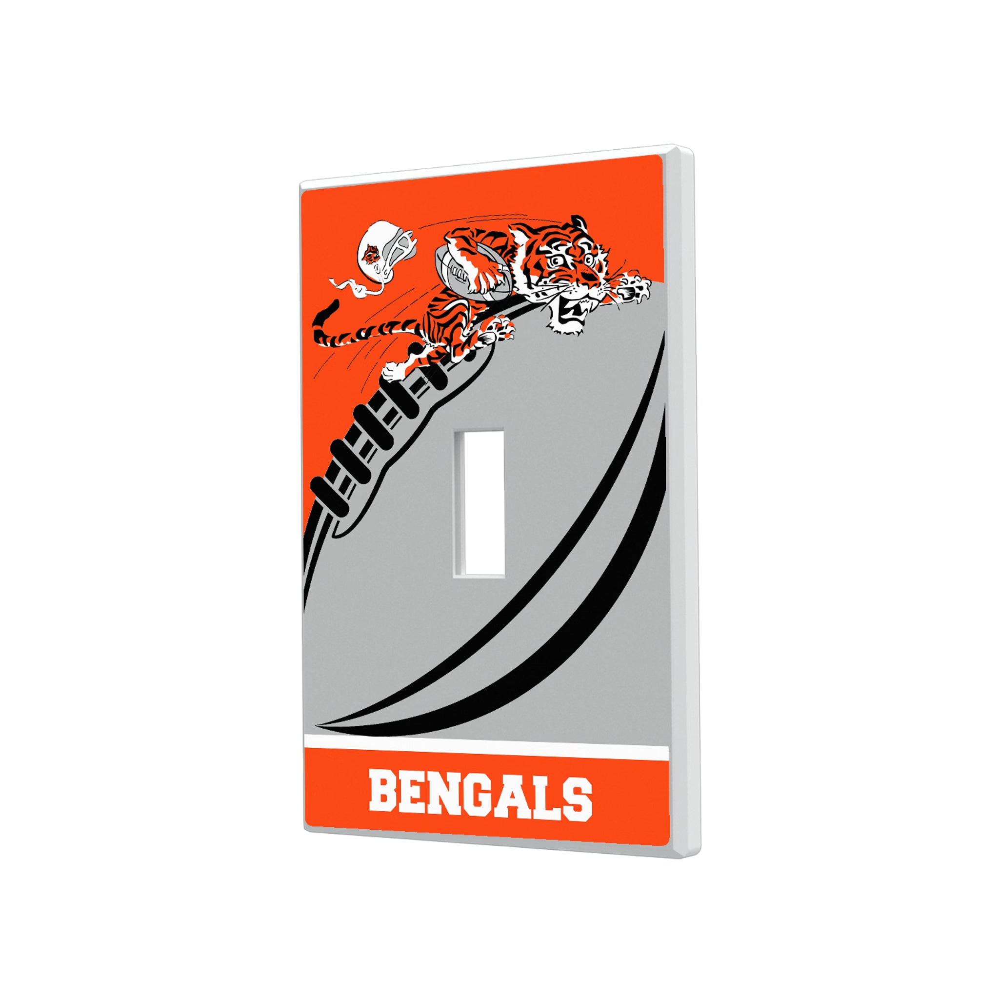 Cincinnati Bengals Historic Collection Passtime Hidden-Screw Light Switch Plate#Style_Single Toggle